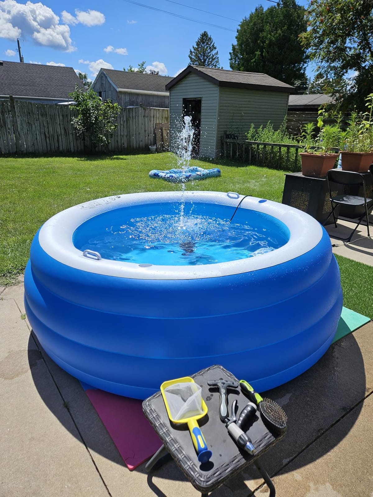 AQUA CREST RV Inline Water Filter, Garden Hose & Camper Water Filter | NSF/ANSI Certified, Reduces Chlorine, Odor, Bad Taste and Sediment in Drinking Water, with Flexible Hose Protector, 2 Pack customer photo 2