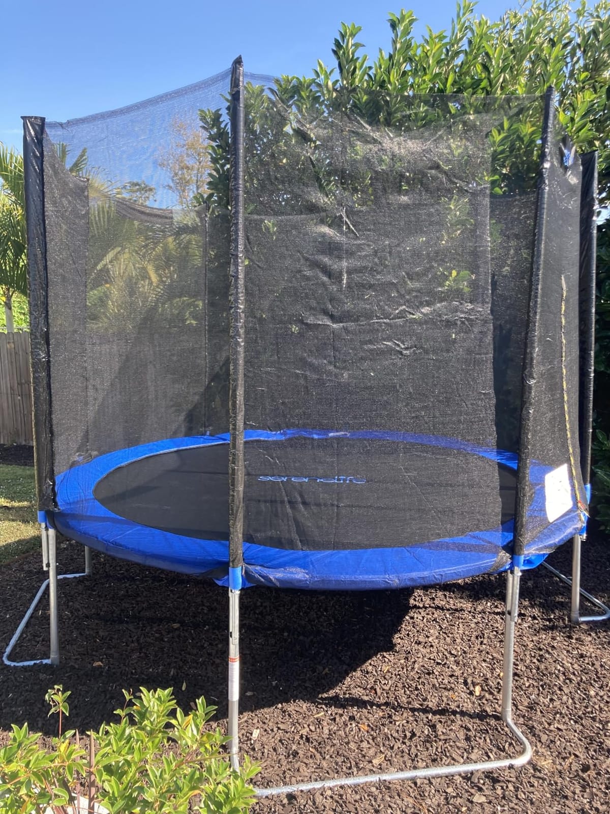 SereneLife Trampoline Outdoor 8FT 10FT 12FT 14FT with Enclosure Net, Ladder and Anti-Rust Coating - ASTM Approved Recreational Trampolines - Heavy Duty Yard Trampolines for Kids and Adults customer photo 2