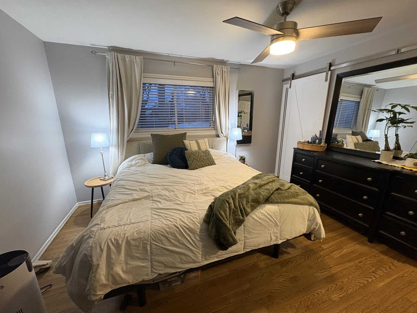 HAOBO Home Upholstered Headboards Foldable Queen/Full Linen Panels with Height Adjustments customer photo 2