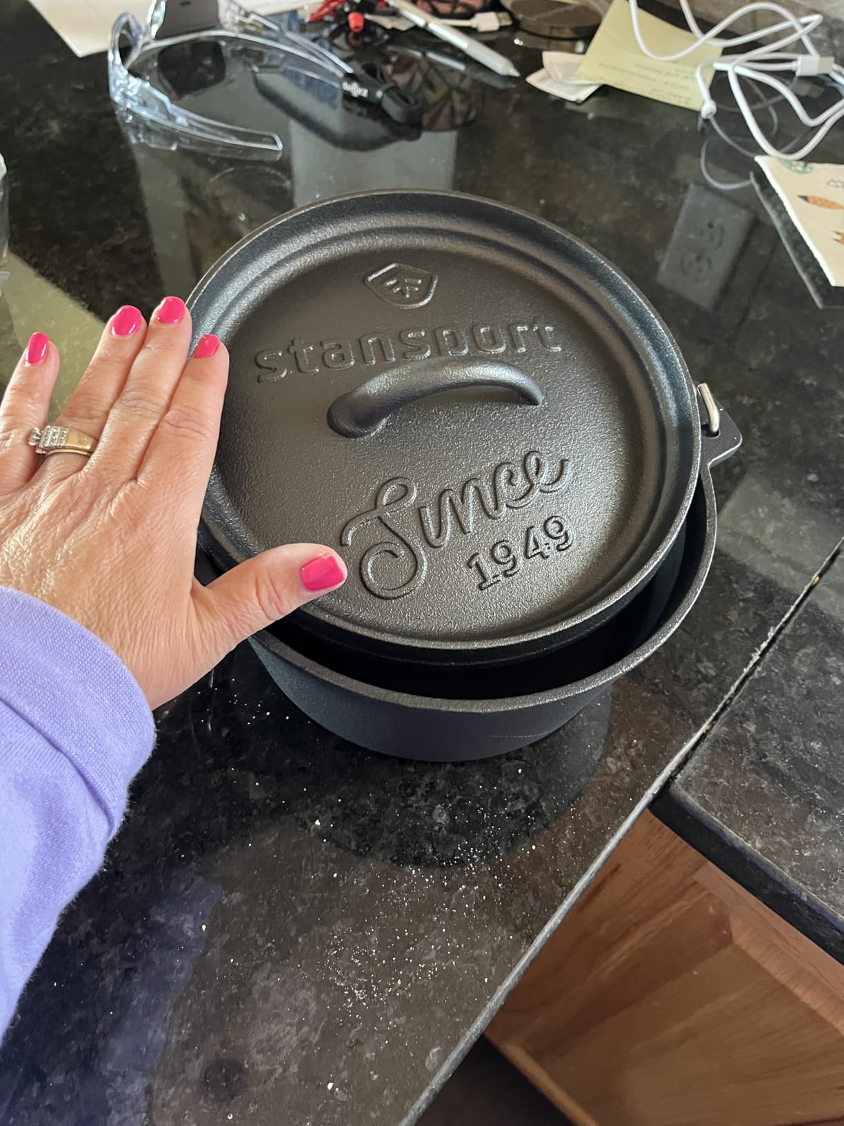 Stansport Pre-Seasoned Cast Iron Dutch Oven customer photo 2