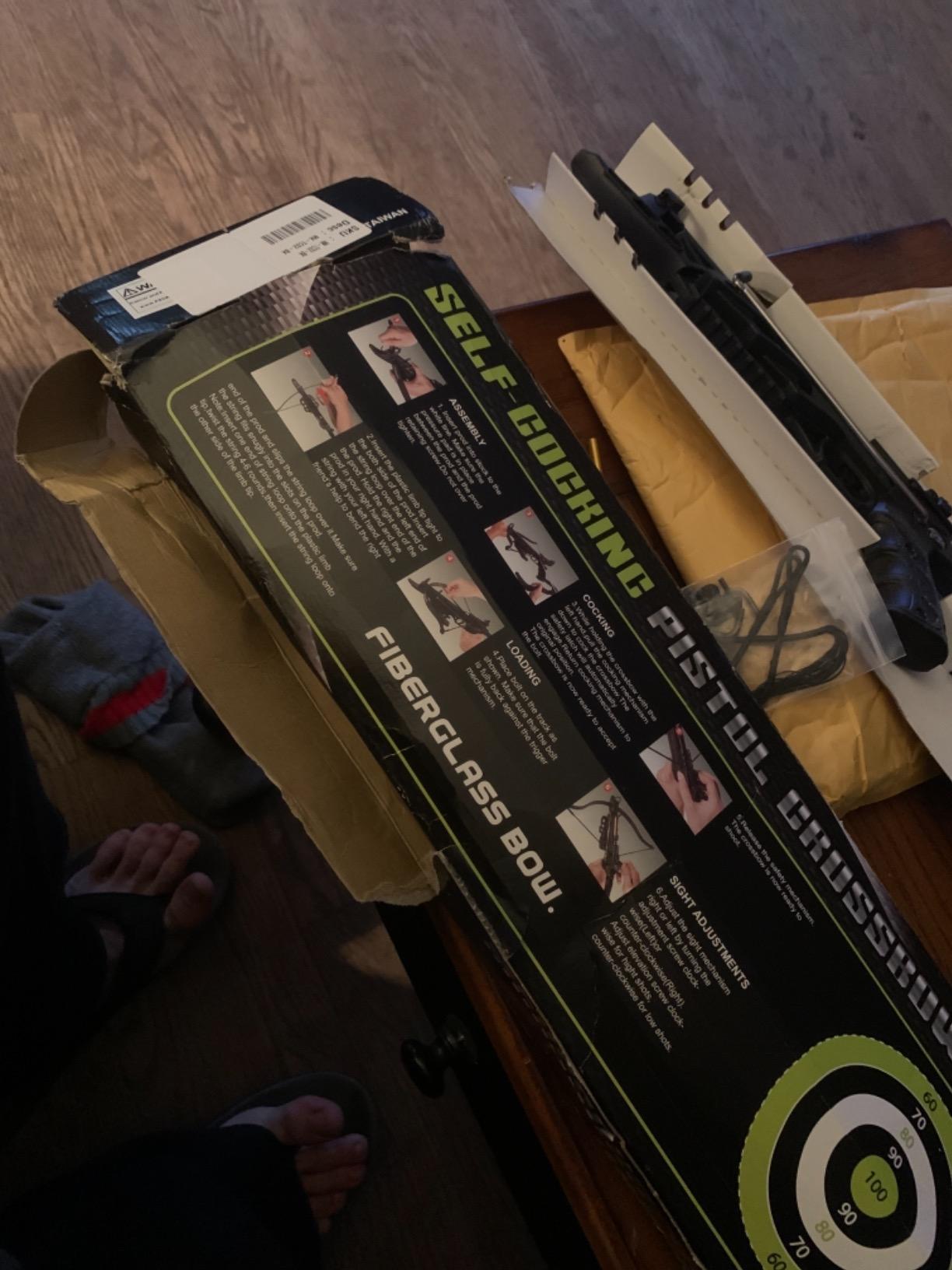 80lbs Self Cocking Hunting Crossbow Recurve Pistol Grip Cross Bow 225+ FPS customer photo 2