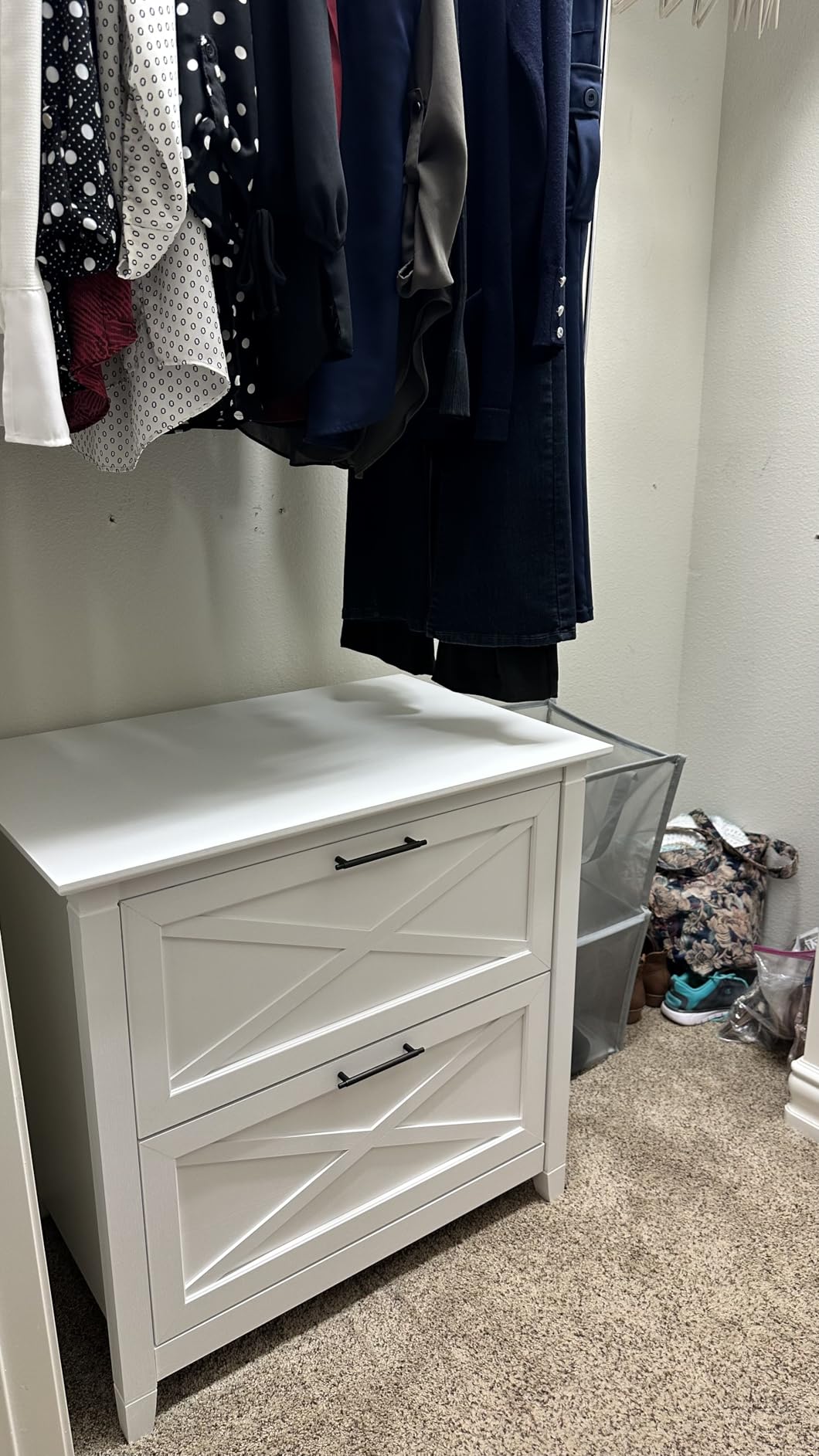 Bush Home Key West 2 Drawer Lateral File Cabinet in Pure White Oak, Document Storage for Home Office, Accent Chest with Drawers customer photo 2