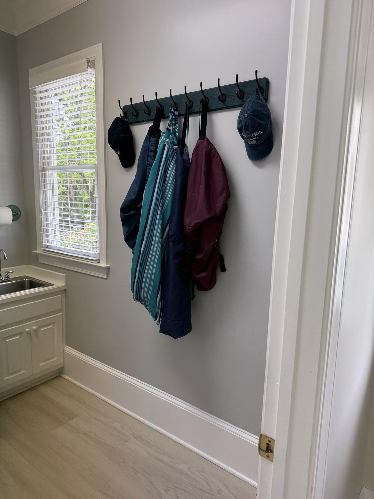 Dseap Wall Mounted Coat Rack: Patented, Heavy-Duty, 17.4