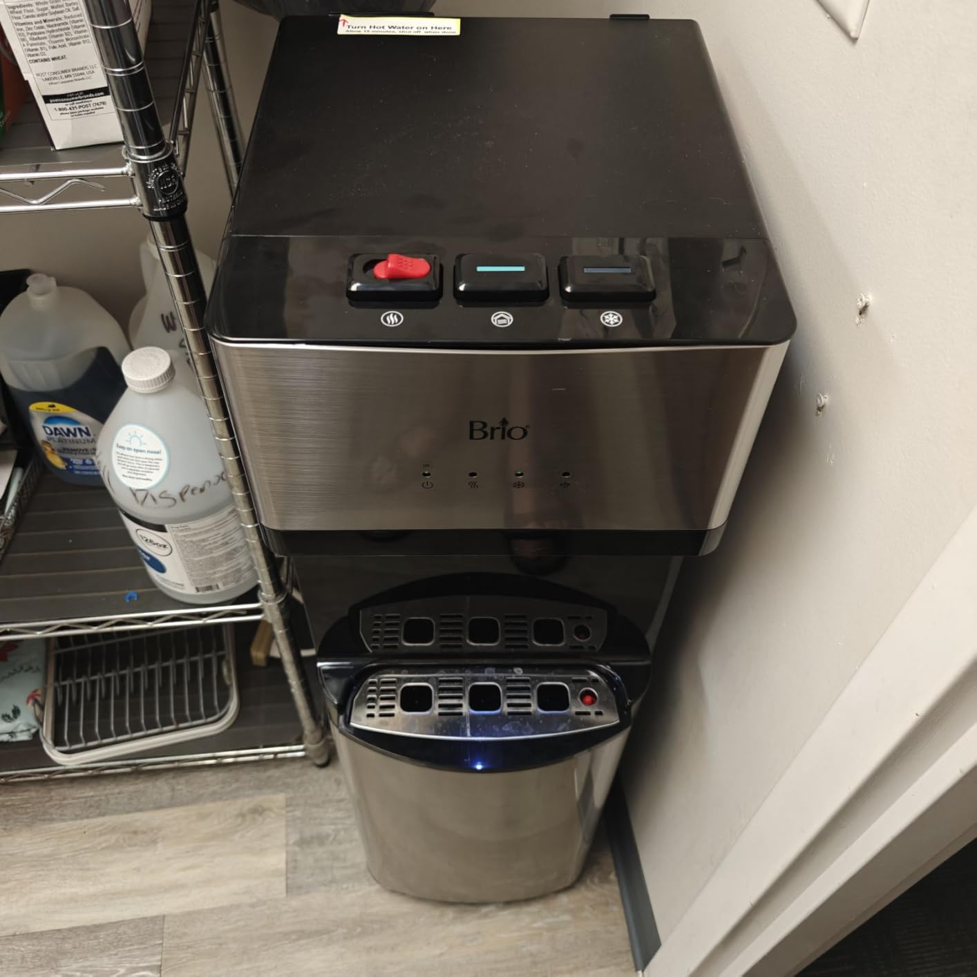 Brio 520 UV Self-Cleaning Bottleless Water Cooler Dispenser, UL Certified | Built-in 2 Stage Filtration (2 Free Replacement Filters Included) Reduces PFAS & Microplastics | 3 Temp (Hot Cold, Room) customer photo 2