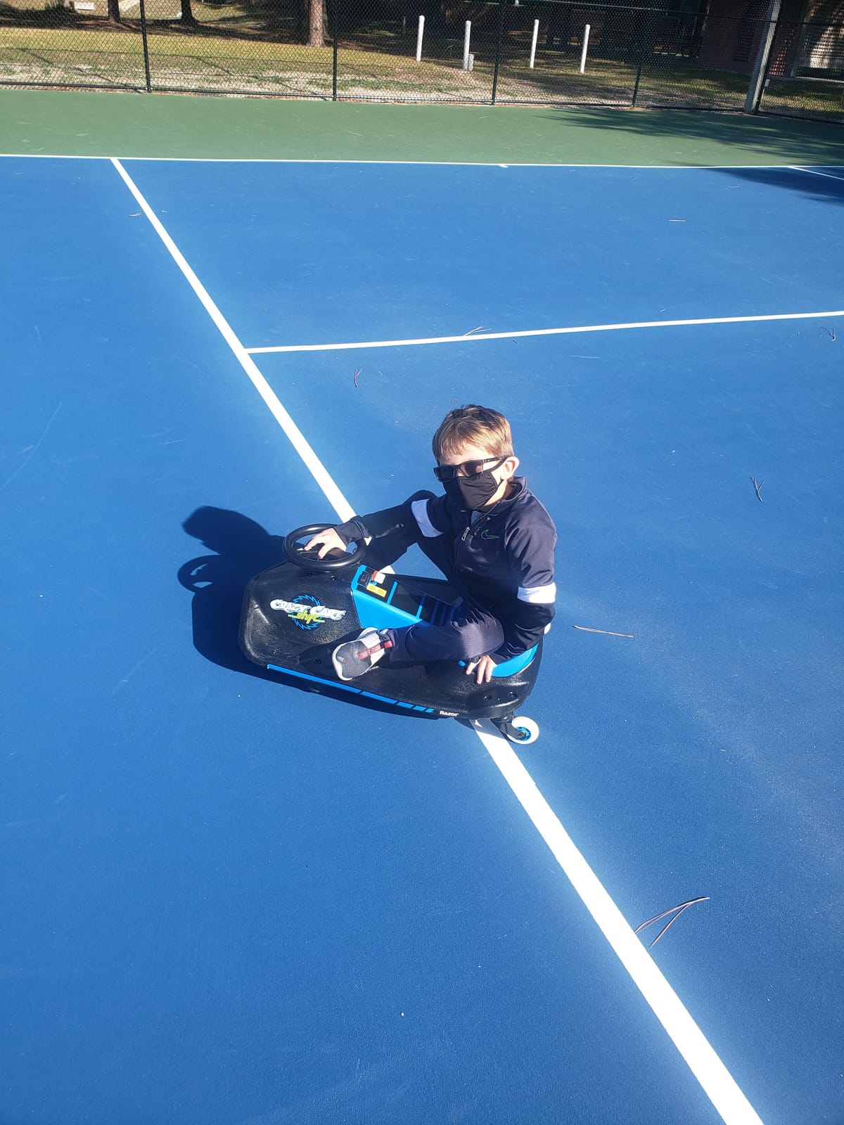 Razor Crazy Cart Shift Electric Go Kart for Kids Ages 6+ - 12V Drifting System, High/Low Speed Switch, Simplified Drifting, Riders up to 120 lbs, Black/Blue | Iconic Wheeled Ride-On For Kids Age 6+ | Automated for New Drivers | 90W/12V Motor | Up To 8 MPH, 40 Mins; 120 Lbs customer photo 1