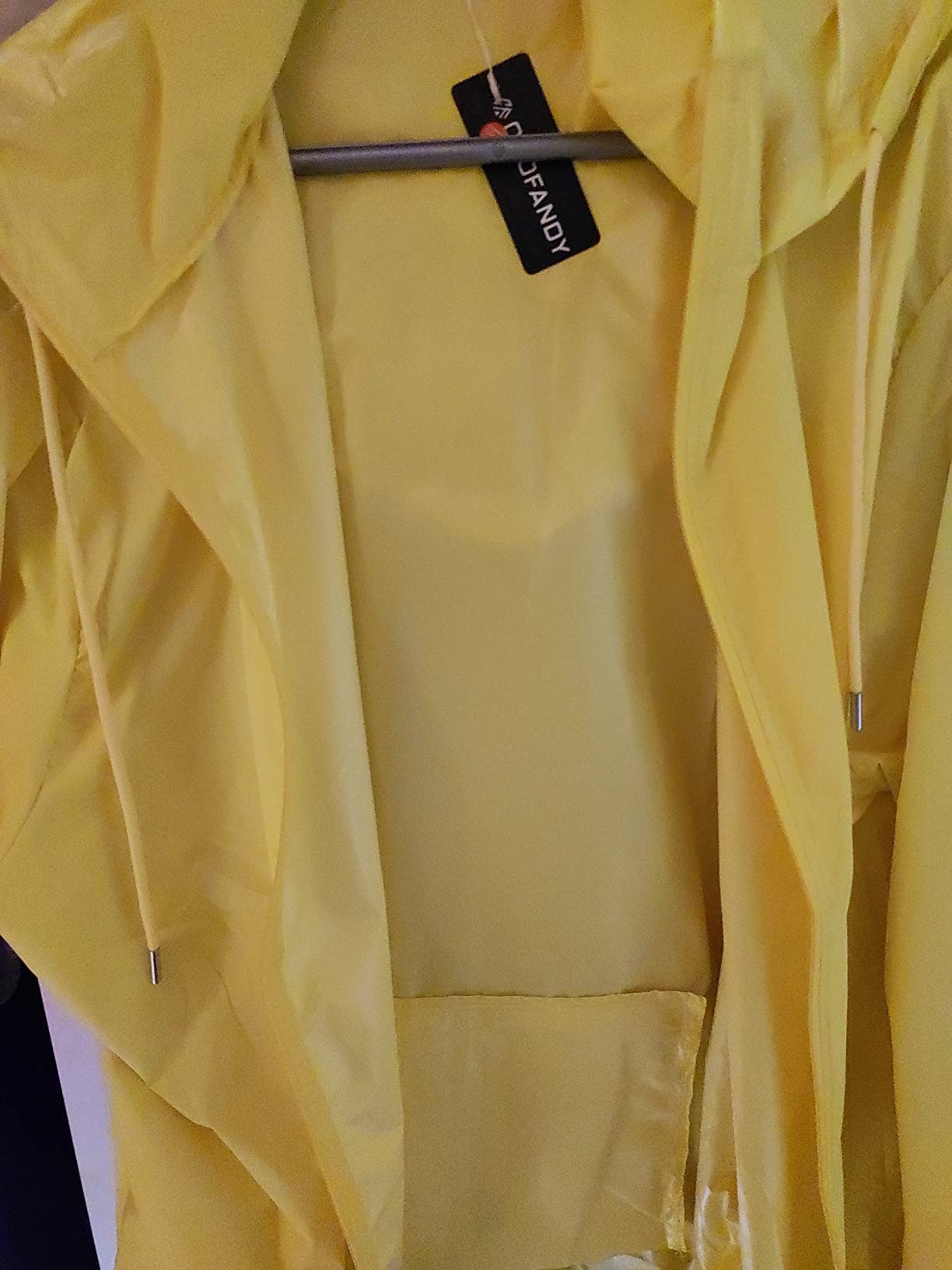 COOFANDY Men's Light Rain Jacket Packable Waterproof Raincoat Windbreaker customer photo 2