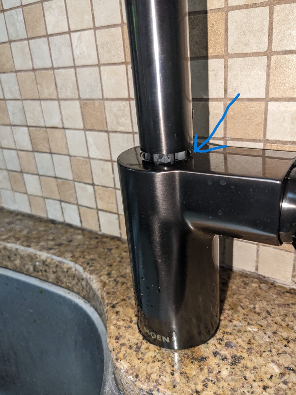 Moen 7565EVBLS Align Smart Faucet Touchless Pull Down Sprayer Kitchen Faucet with Voice Control and Power Boost, Spot Resist Black Stainless customer photo 2