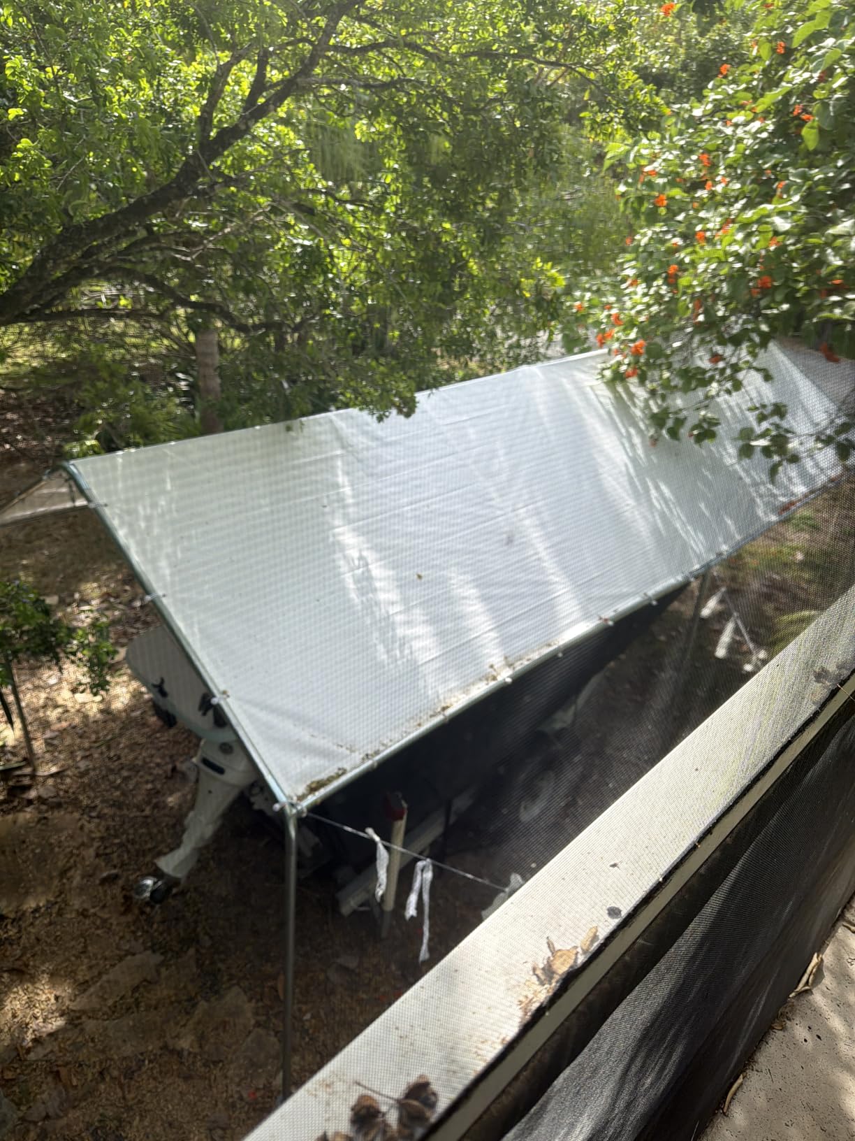 Outsunny 10'x20' Carport Outdoor Heavy Duty Galvanized Car Canopy White customer photo 2