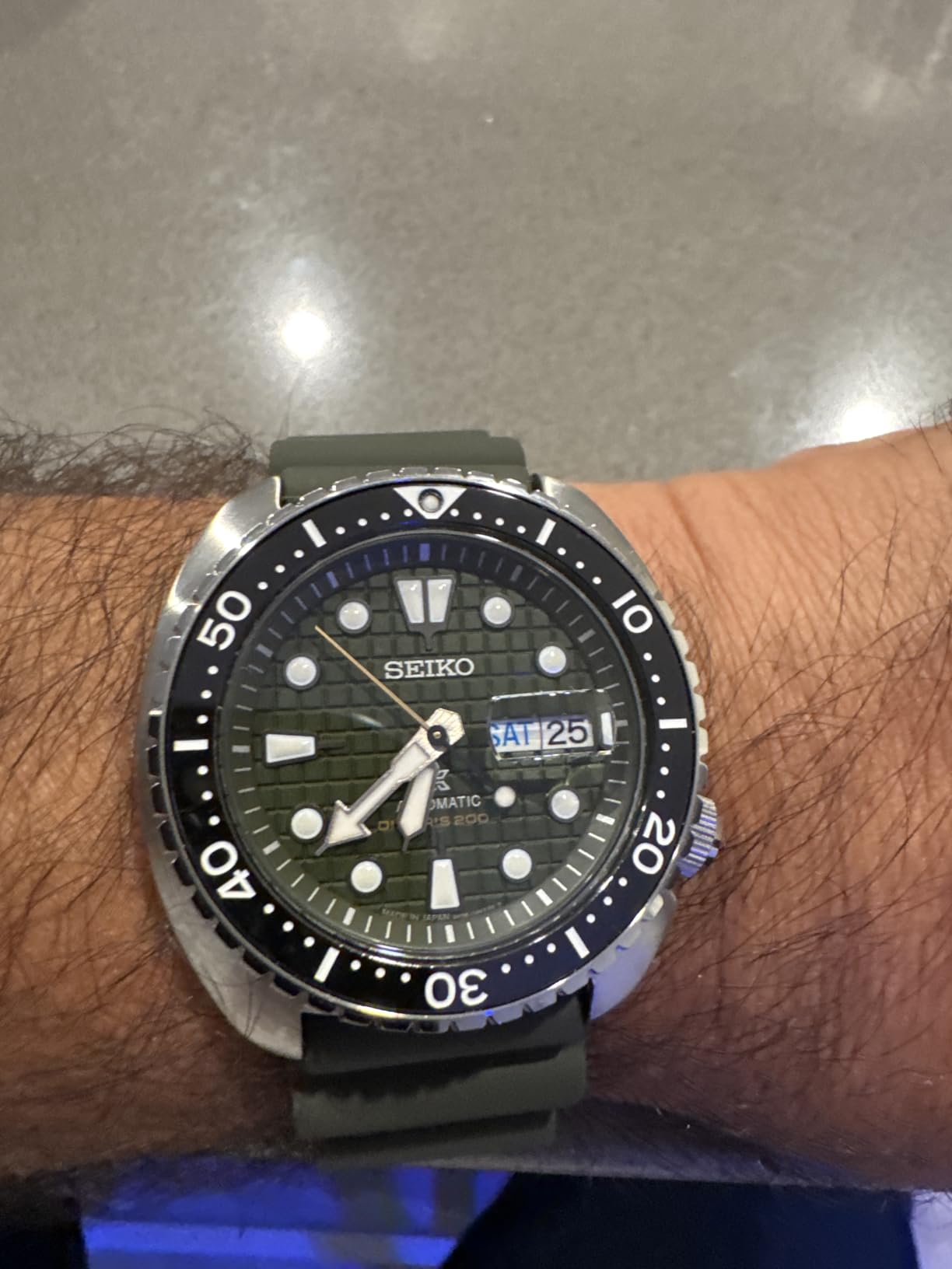 SEIKO Automatic Watch for Men - Prospex Automatic Diver - Patterned Dial customer photo 2