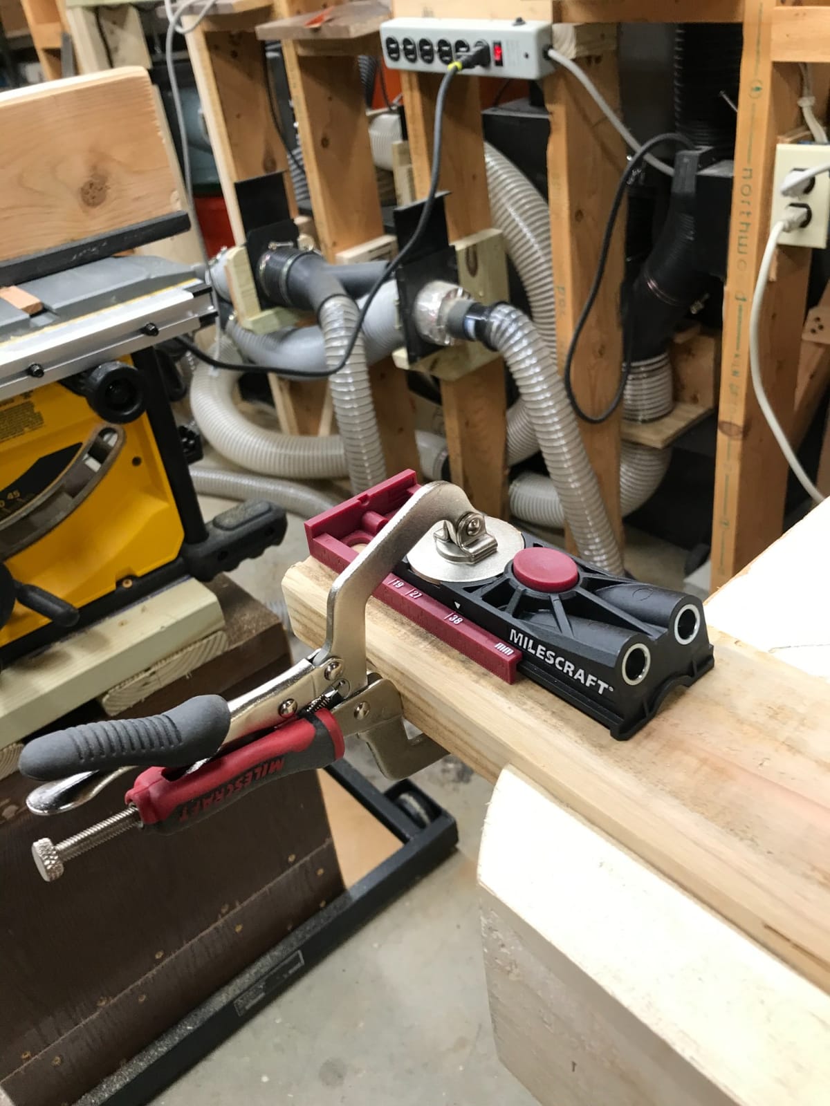 Milescraft Pocket Jig 200XCJ - Woodworking Tool Bundle with Double Barrel & Single Barrel Pocket Hole Jigs, 2
