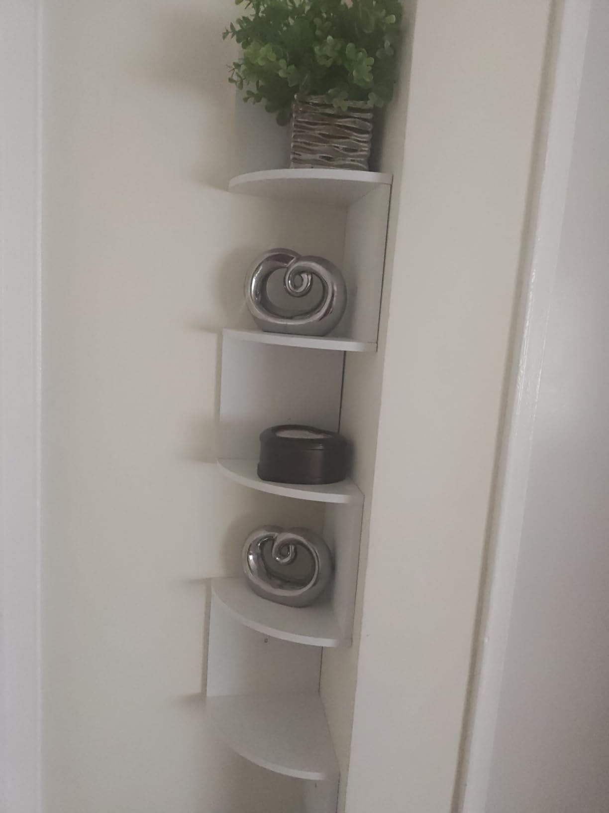 VASAGLE Corner Shelf Wall Mount, 5-Tier Floating Corner Bookshelf customer photo 1