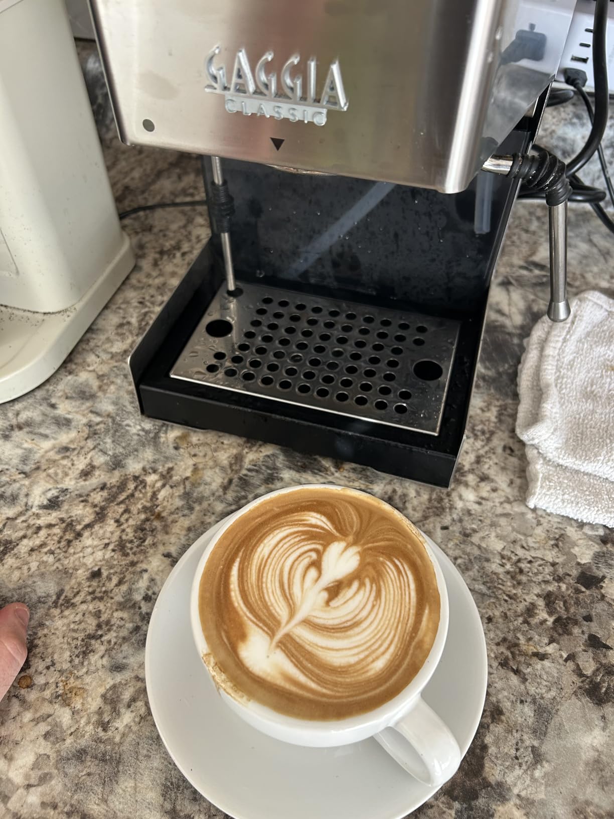 Gaggia RI9380/51 Classic Evo Pro Espresso Machine, Industrial Grey, Small customer photo 2