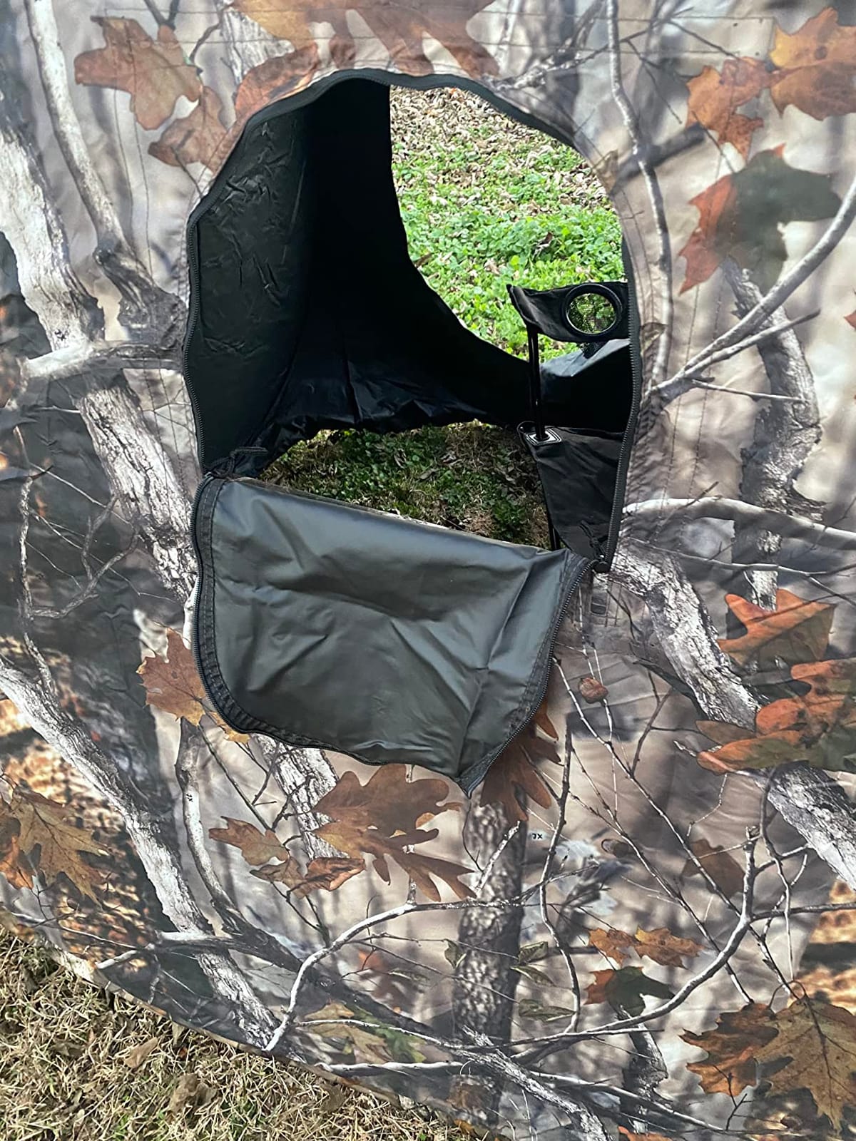 Guide Gear HuntRite Deluxe 4-Panel Spring Steel Hunting Blind; 2 Person Ground Tent for Deer and Turkey Season customer photo 1