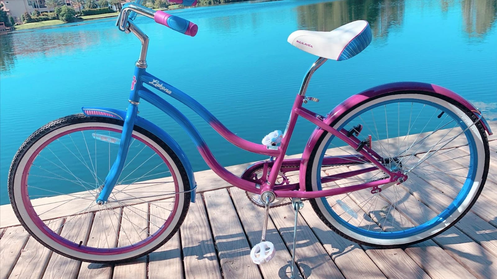 Kulana Lakona Shore, Tide or Wave Cruiser Bike, 20, 24 or 26 Inch Bike for Adults and Youth, 7 or Single Speed Beach Cruiser Bicycle, Rear Coaster Brake, Extra Wide, Cushioned Seat, Fenders customer photo 2