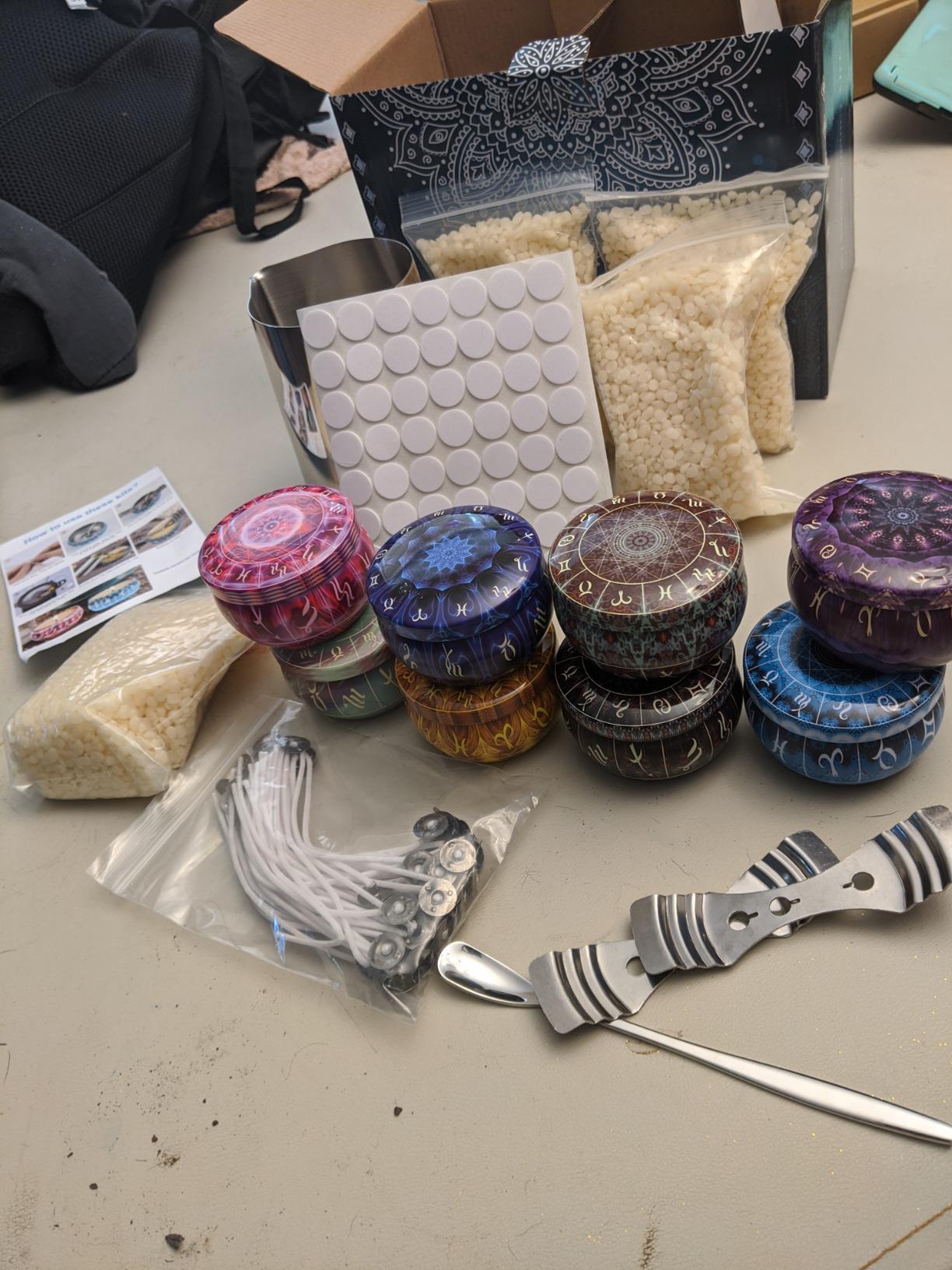 SUPERSUN Candles Making Kit for Adult - Christmas DIY Gift for Beginner, Includes Beeswax, Essential Oils, Dyes, and More DIY Candle Making Supplies, Crafts for Adults customer photo 2