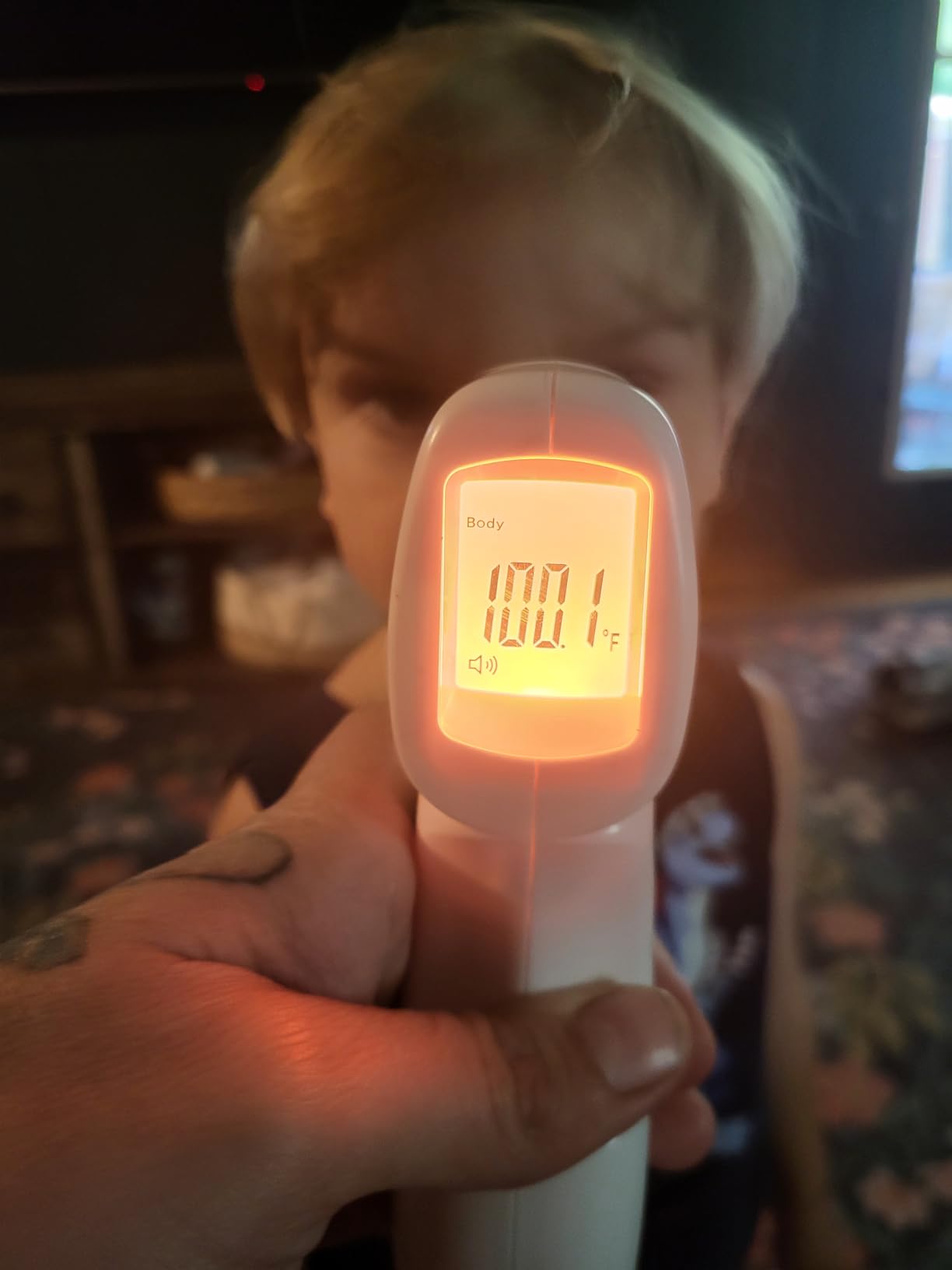 Berrcom Thermometer, 3 in 1 Contactless Infrared Fever Check Thermometer for Forehead, Ideal for Baby, Infant, Kids, and Adults, Batteries Not Included, JXB-178 (White) customer photo 1