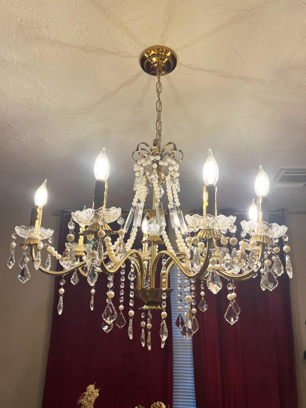 LaLuLa Chrome Chandelier Modern Mini Acrylic Crystal Chandelier Lighting 4 Light Candle Style Chandeliers for Dining Room customer photo 2