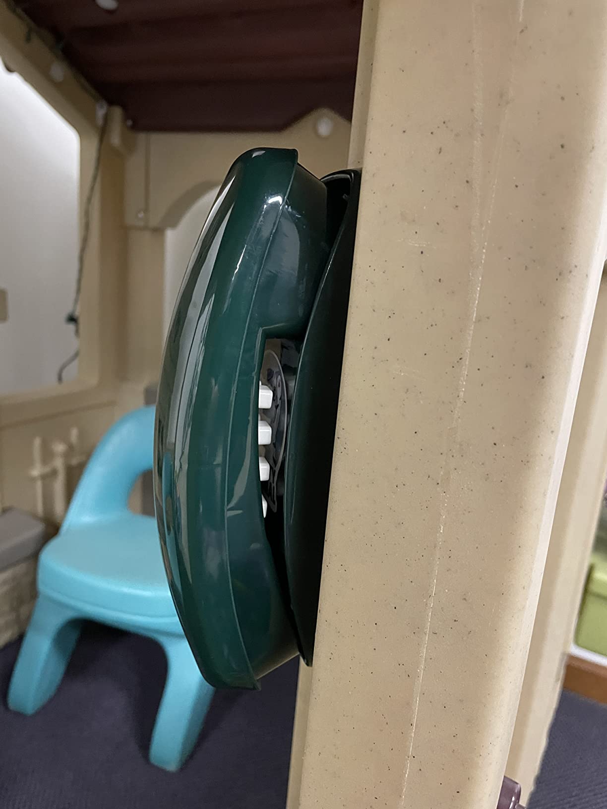 HAPPYPIE Toy Phone for Kids Swing Set Phone Pretend Phones and Learning Education Phone Plastic Telephone Creative Children Play Phone for Toddlers Baby Cell Phone Playhouse Phone (Green) customer photo 1