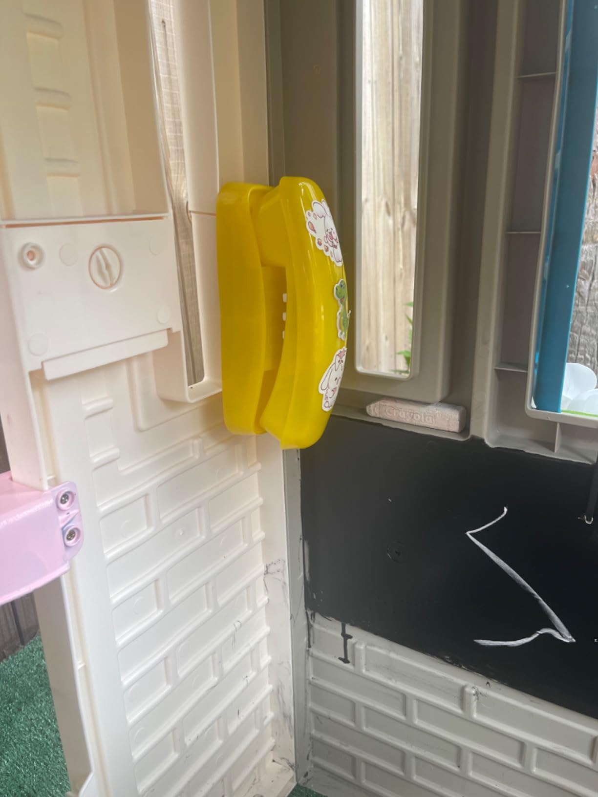 HAPPYPIE Toy Phone for Kids Swing Set Phone Pretend Phones and Learning Education Phone Plastic Telephone Creative Children Play Phone for Toddlers Baby Cell Phone Playhouse Phone (Green) customer photo 2