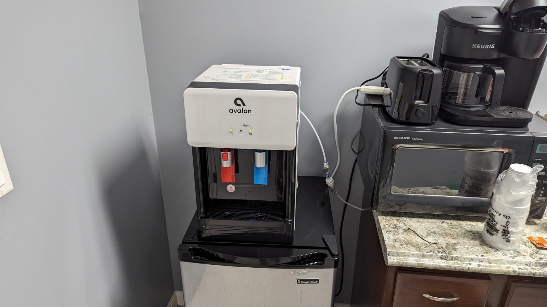 Avalon B8BLK Countertop Touchless Bottleless Water Cooler-2 Stage Water Filters and Installation Kit Included, NSF Certified, UL Approved, Black customer photo 1