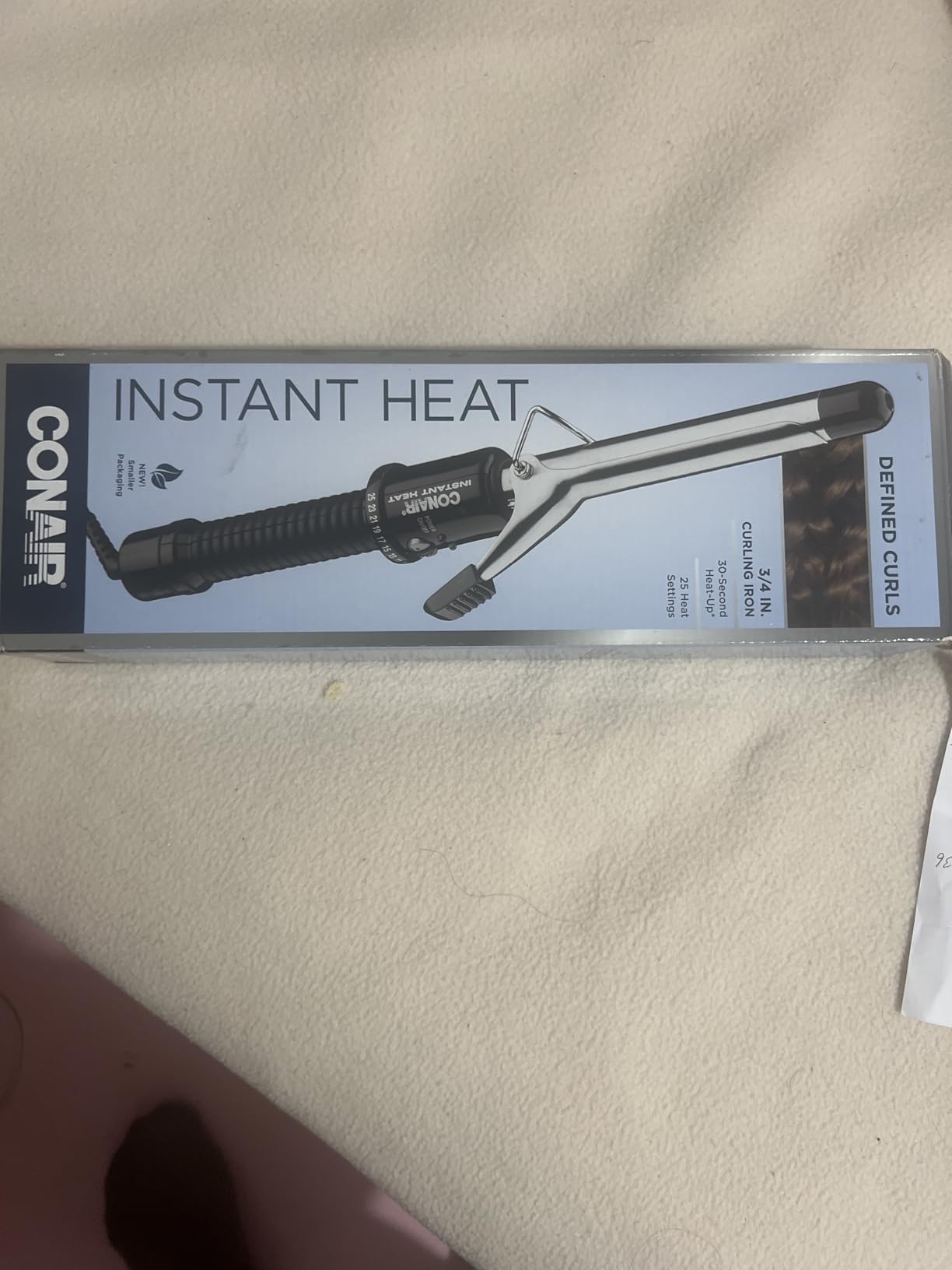 Conair Curling Iron​, Fine to Thick Hair, 1-in. Barrel, Black/Silver customer photo 1
