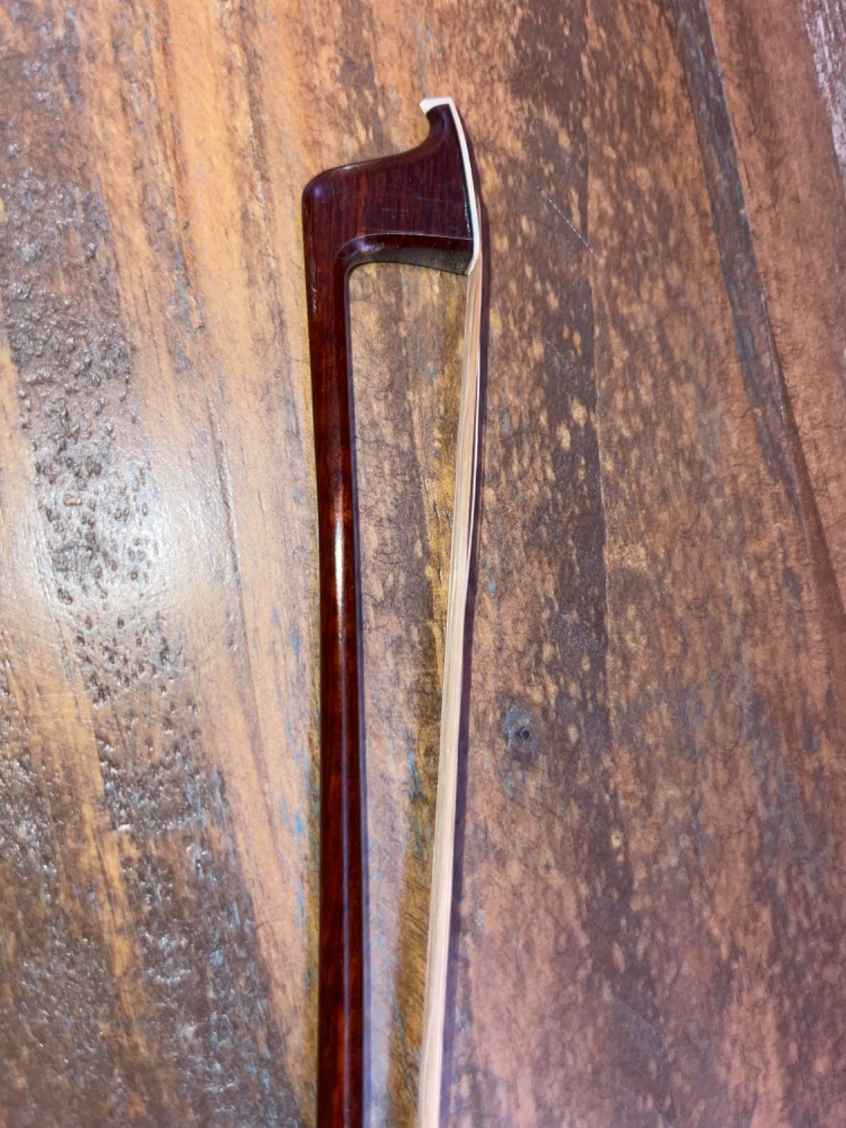 Yinfente Violin Bow 4/4 Full Size Snakewood With Pearl Eye Natural Bow Hair Pernambuco Level, Stiff & Well Balanced,Violin Bow Full Size For Violinists & Fiddlers of All Skill Levels customer photo 1