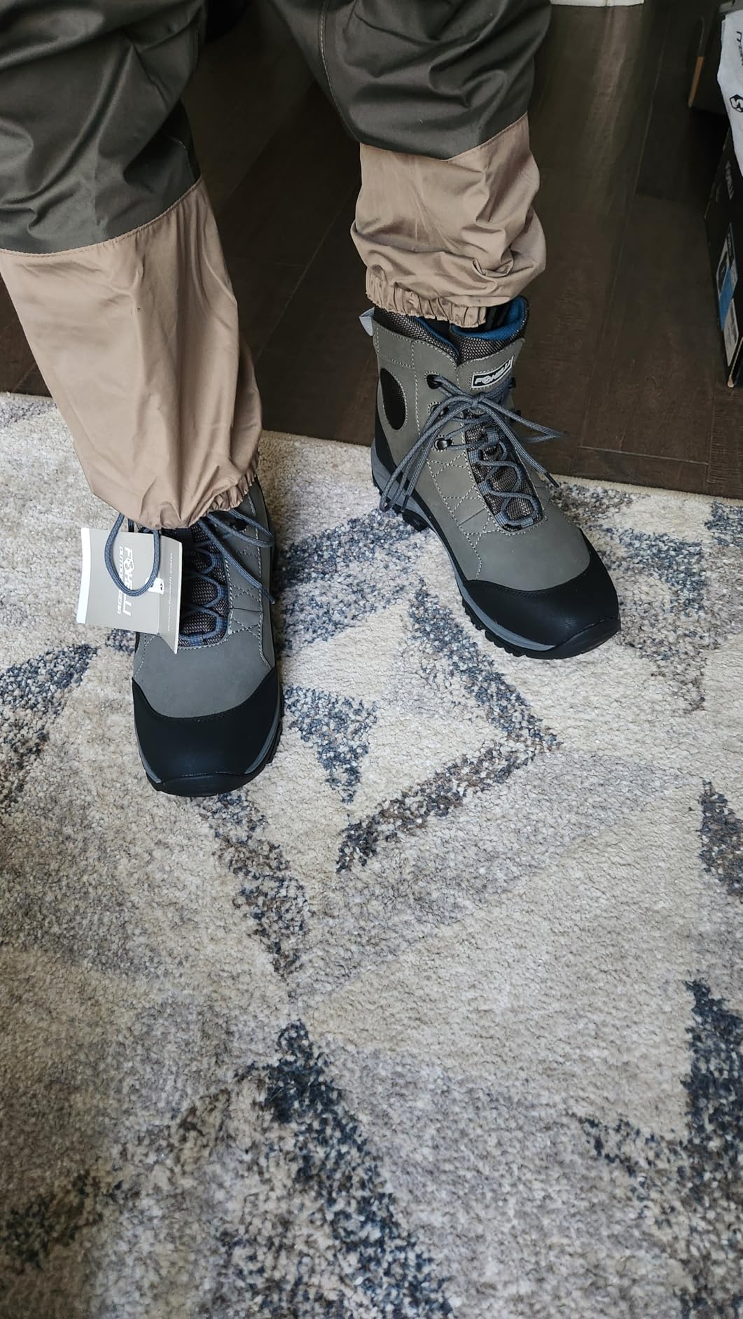 Foxelli Wading Boots – Lightweight Fly Fishing Boots for Men, Rubber Sole Wading Shoes customer photo 1