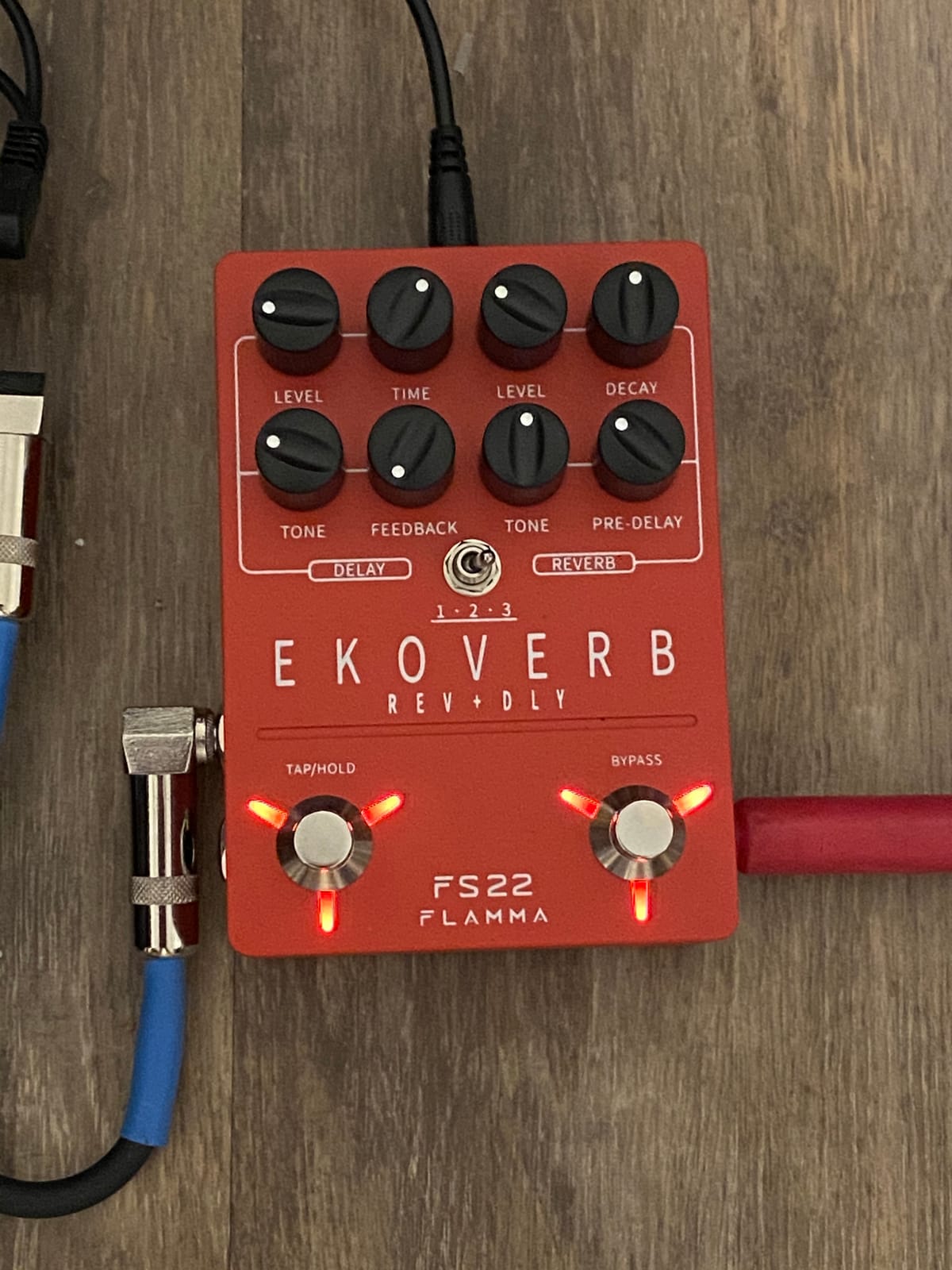 FLAMMA FS22 Stereo Delay & Reverb Combo Effects Pedal Ambient Guitar Pedal with 3 Pairs Combo Effects Reverse Delay Shimmer Reverb Tap Tempo Freeze Trail On Function customer photo 2