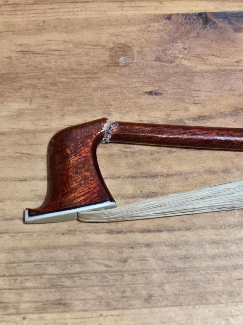VINGOBOW 127V Carbon Fiber Core Hybrid Pernambuco Skin Master Level Violin Bow 4/4 with Snakewood Frog customer photo 1