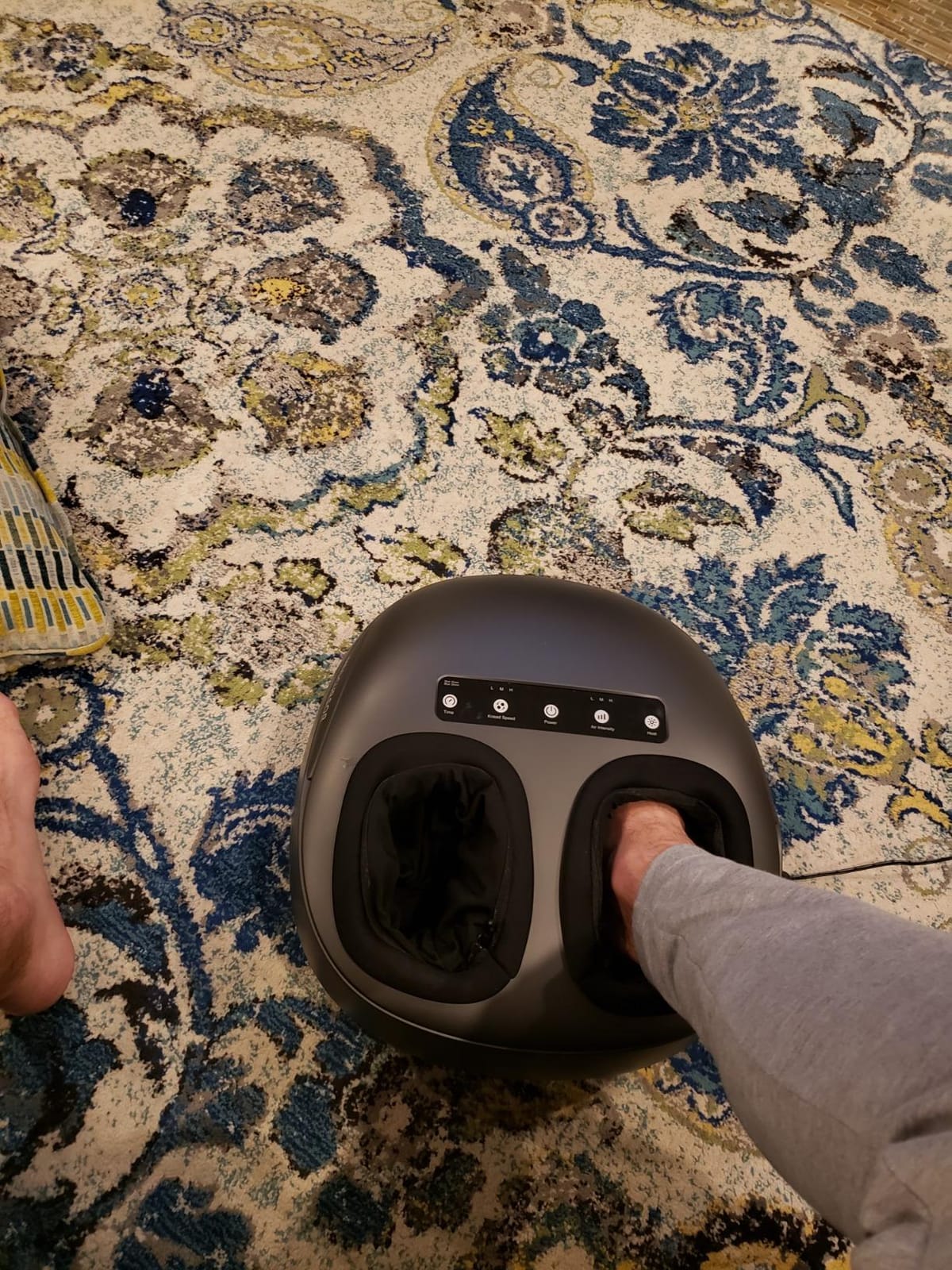Medcursor Foot Massager with Heat - Shiatsu Feet Massage Machine Delivers Relief for Tired Muscles & Plantar, Deep Kneading Therapy, Multi-Level Settings for Home, Office Use, Size up to 13