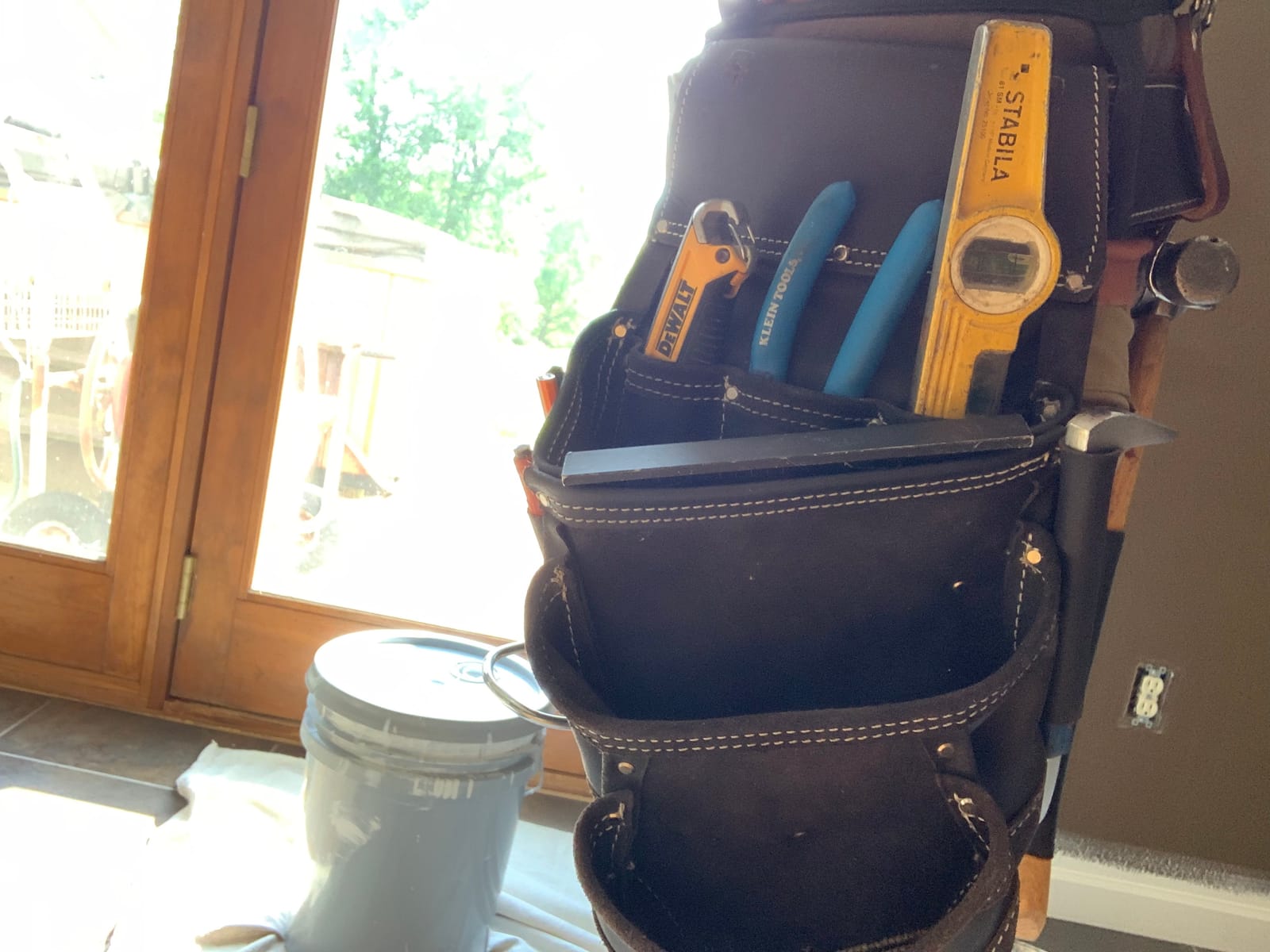 LAUTUS Oiled Tanned Rig Tool Belt/Pouch/Bag, Carpenter, Construction, Framers, Handyman, Electrician customer photo 2