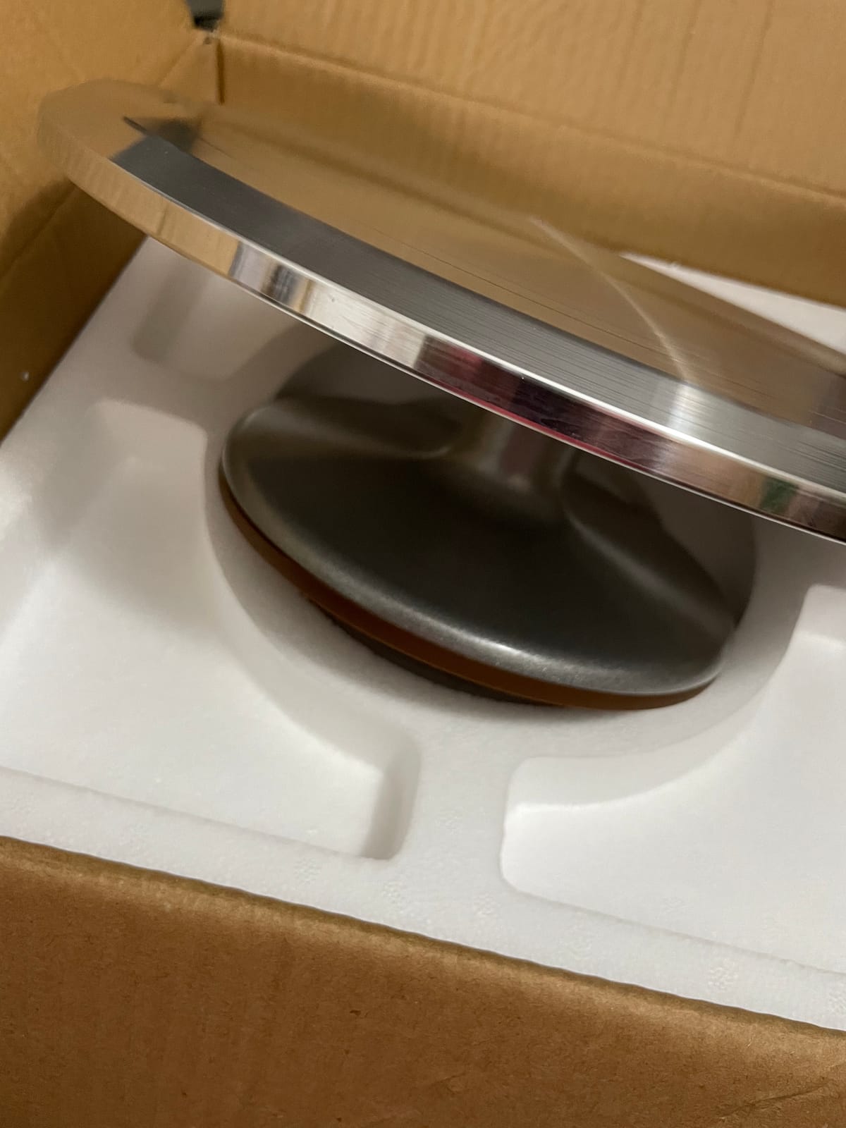 Puroma Aluminum Cake Turntable Rotating Non-slip Decorating Cupcake Cake customer photo 1