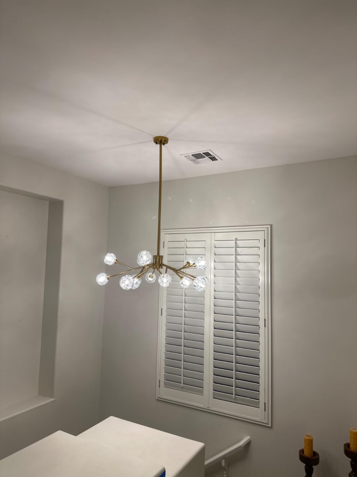 Weesalife Sputnik Chandeliers for Dining Room,9 Lights D30'' Inch customer photo 1
