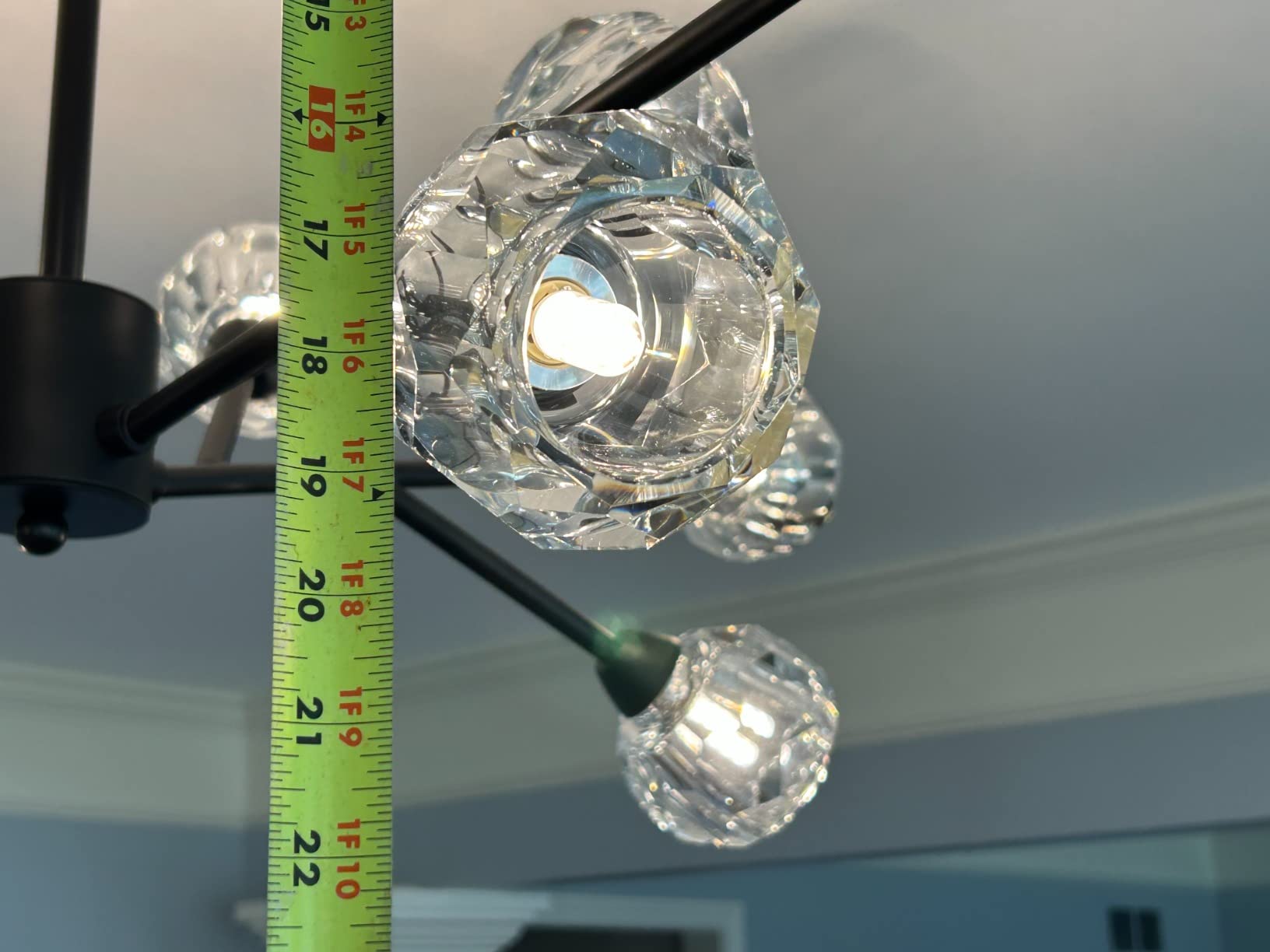 Weesalife Sputnik Chandeliers for Dining Room,9 Lights D30'' Inch customer photo 2