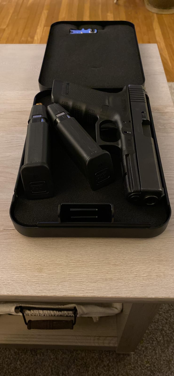 Dalmbox Compact Portable Handgun Pistol Gun Safe Lock Box for Car & Travel customer photo 2
