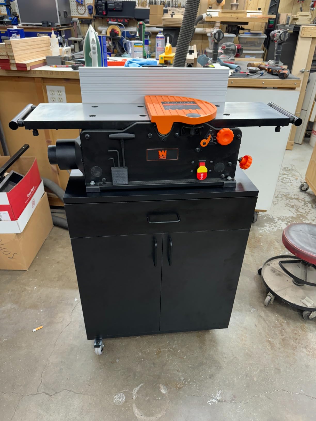 WEN JT833H 10-Amp 8-Inch Spiral Benchtop Jointer with Extendable Table customer photo 1