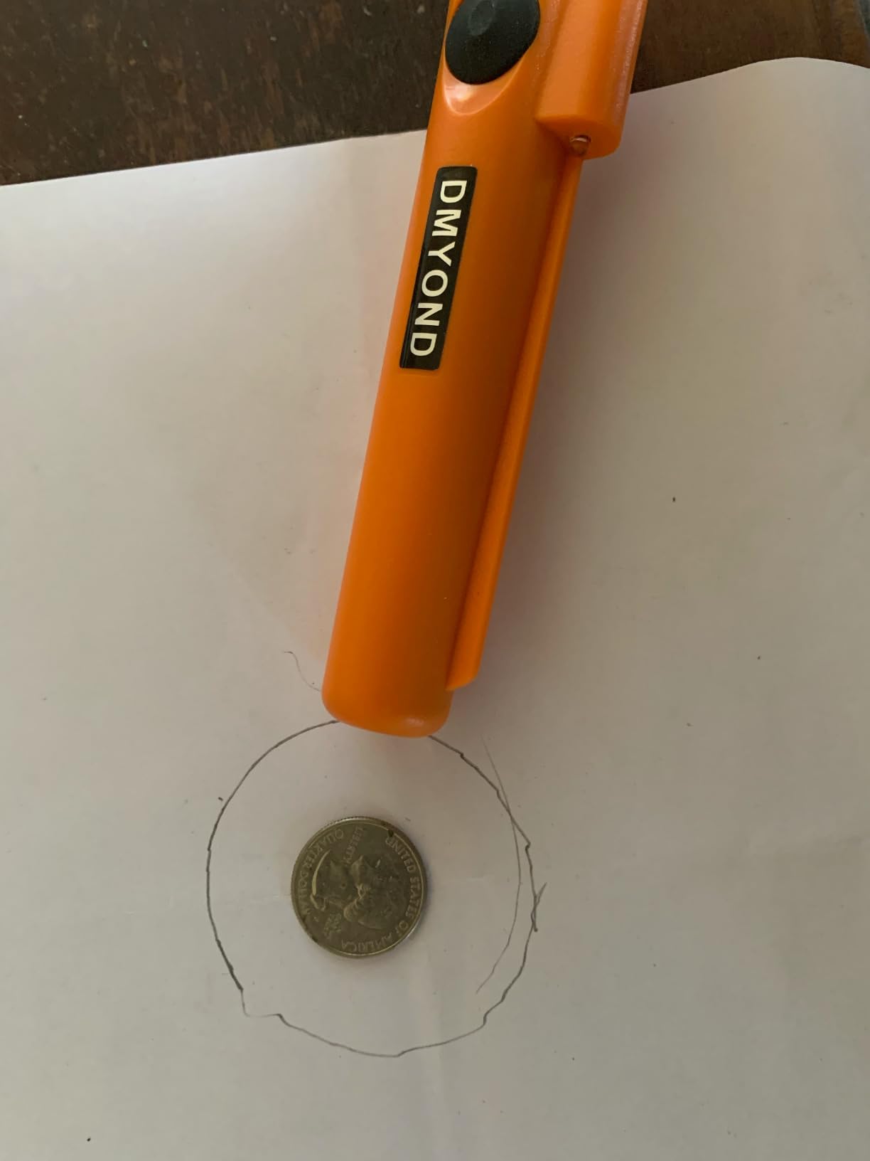 Dmyond Metal Detector Pinpointer, Professional Waterproof with 9V Battery | High Sensitivity 360° Detection Handheld Pin Pointer Wand, Search Treasure Pinpointing Finder Probe for Adults & Kids, Orange customer photo 2