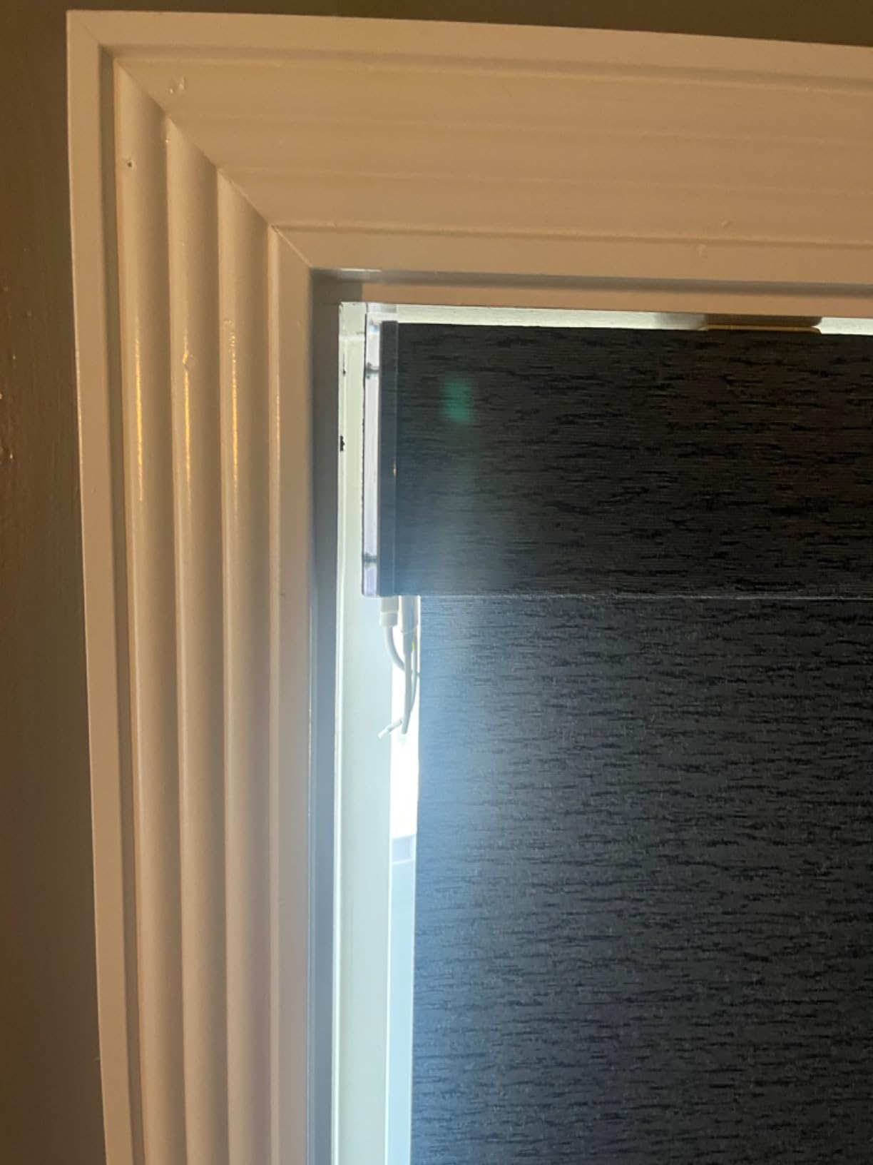 Graywind Motorized Blackout Roller Shade Work with Alexa Google customer photo 1