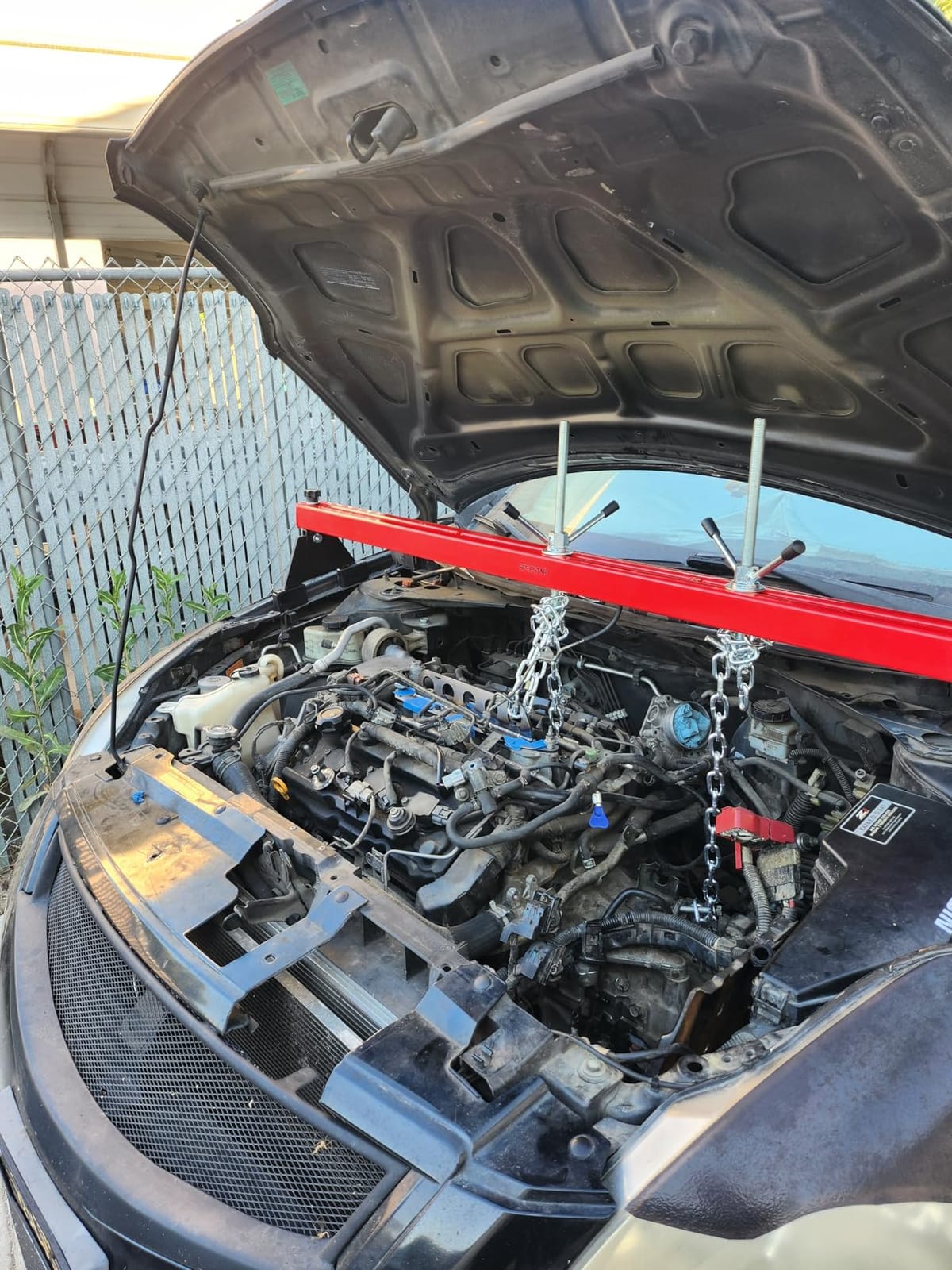 SPECSTAR 1100 Lbs Engine Support Bar Transverse Hoist | Motor Transmission with 2 Points Lift Holder and Dual Hooks customer photo 2