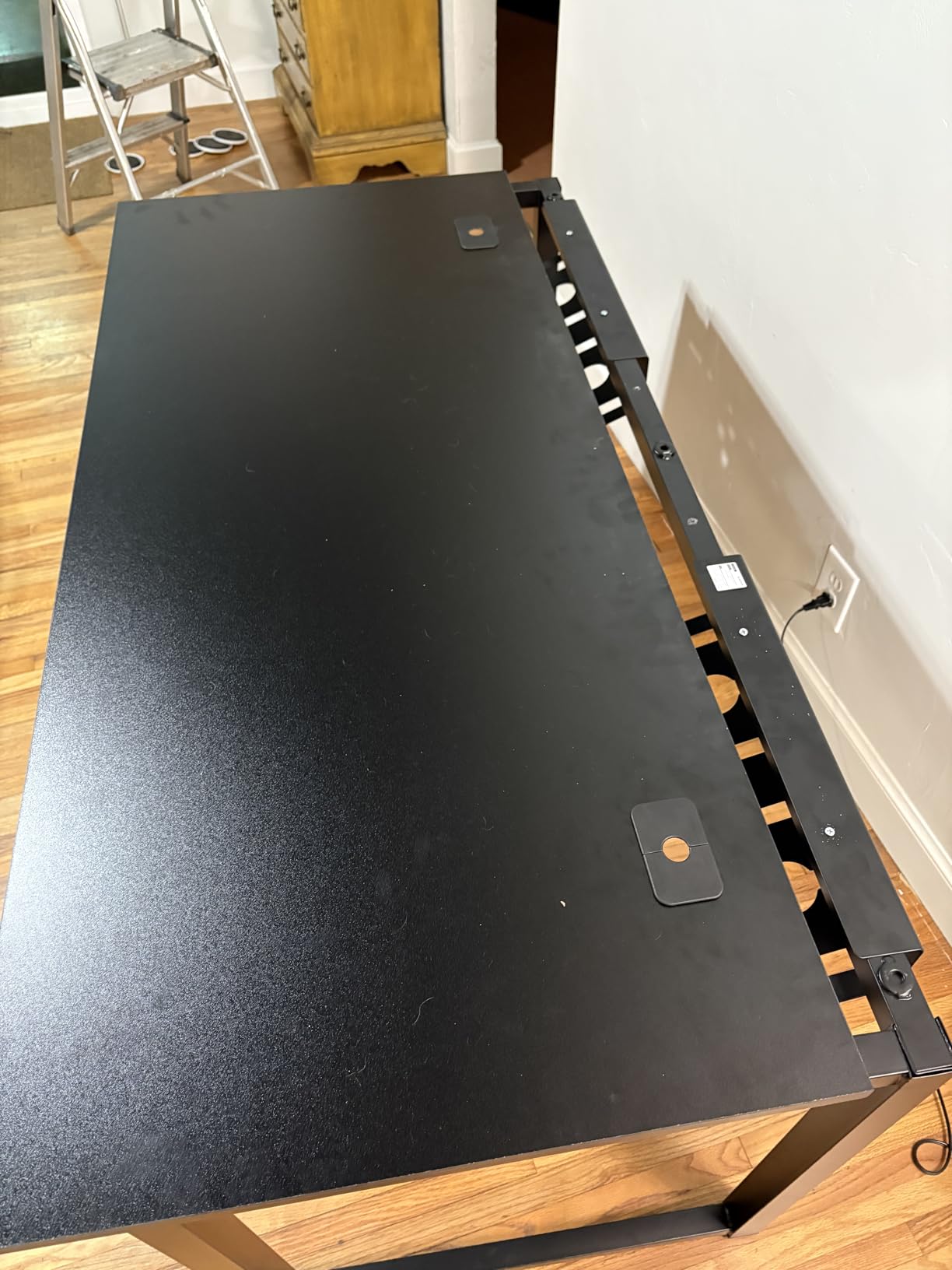 PAMO Cable Management Under Desk, Set of 2 - Black | Easy under-table mounting keeps cables organized, includes 10 cable ties for a clean and tidy office or home workspace. customer photo 2