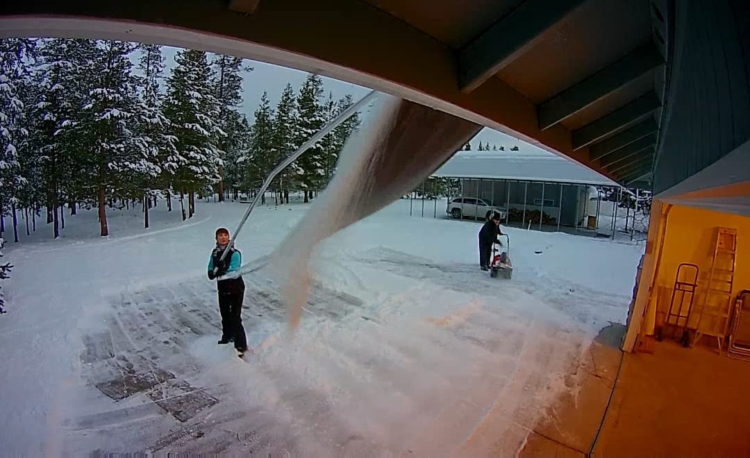 ROOF-RAZOR Roof Rake for Snow Removal | Safe-FAST-Easy Rooftop Tool | 25ft Handle | Wide 24in Cutting Head | Rugged Anti-Rip Snow Slide | MinnSNOWta Snow Rakes for House customer photo 2
