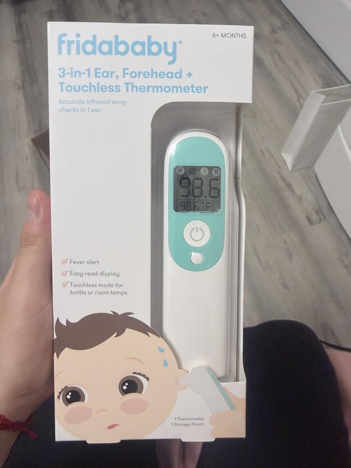 Frida Baby 3-in-1 Infrared Thermometer for Ear, Forehead & Touchless customer photo 2
