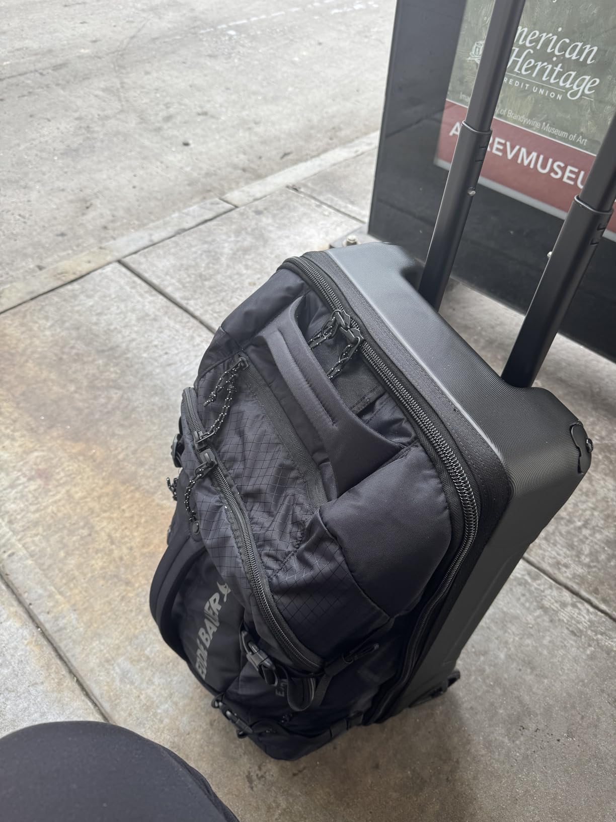 Eddie Bauer Expedition Rolling Duffel Bag with Wheels - Dark Thyme, 30