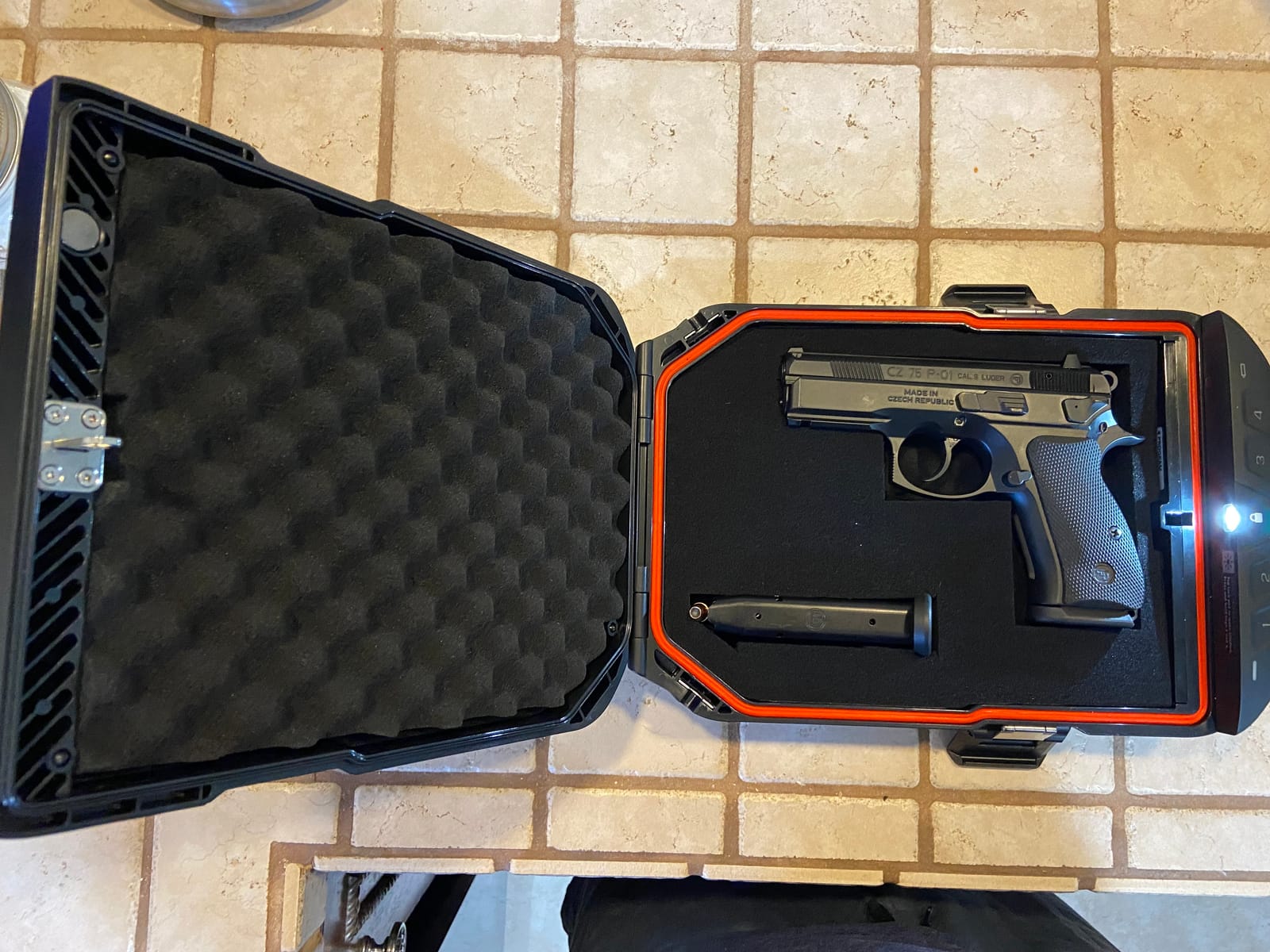 VAULTEK LifePod 20 Full-Size Lockable Weatherproof Case with Built-in Lock, Steel Security Cable, & TSA Handgun Case or Car Safe, Portable Travel Pistol Safe/Covert Black customer photo 2
