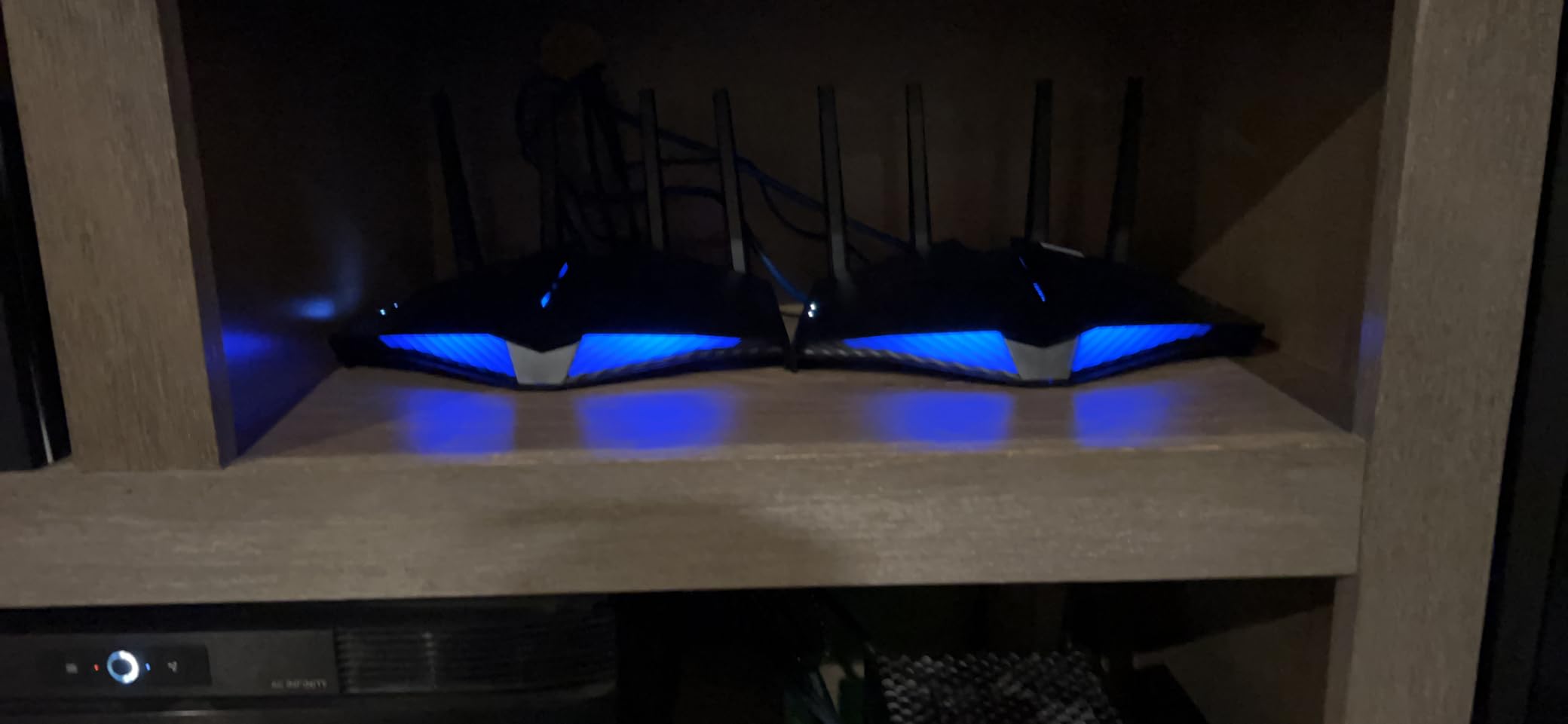 ASUS RT-AX82U AX5400 Dual-Band WiFi 6 Gaming Router, Game Acceleration, Mesh Support, Dedicated Port, Mobile Boost, MU-MIMO, Aura RGB (Renewed) customer photo 2