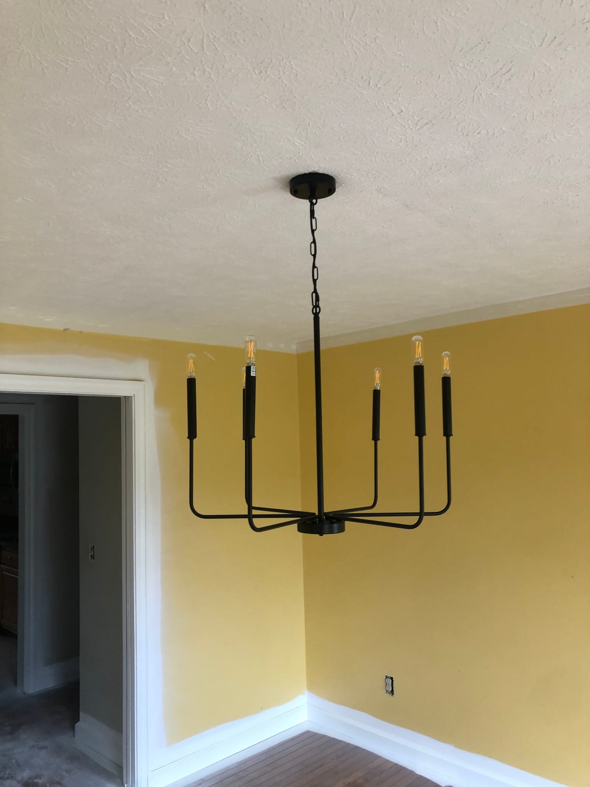 ETONIMERR 8 Lights Black Farmhouse Chandelier for Dining Room Light Fixture customer photo 1