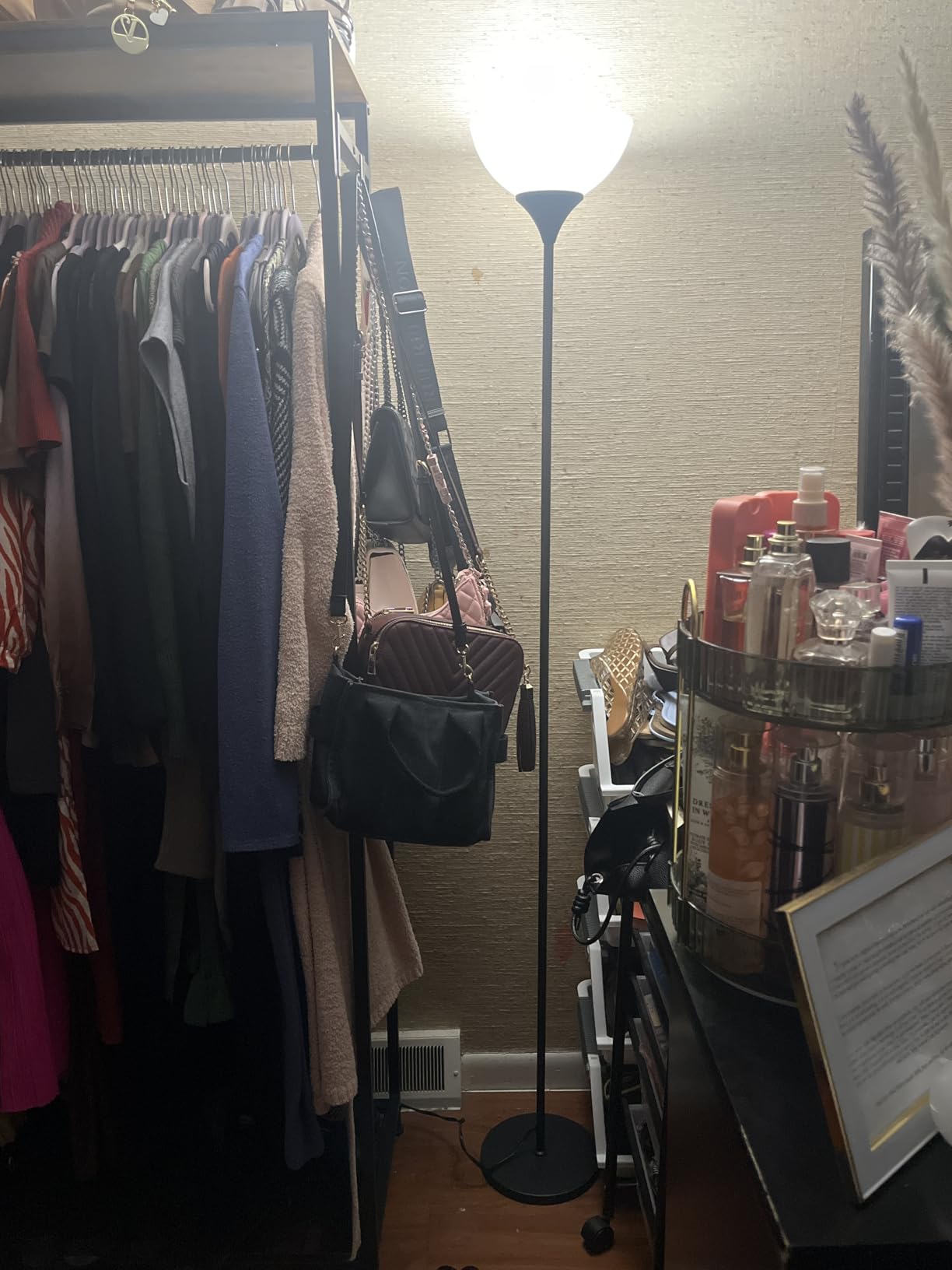 PESRAE Floor Lamp, Remote Control, Stepless Brightness & Color Temperature customer photo 1