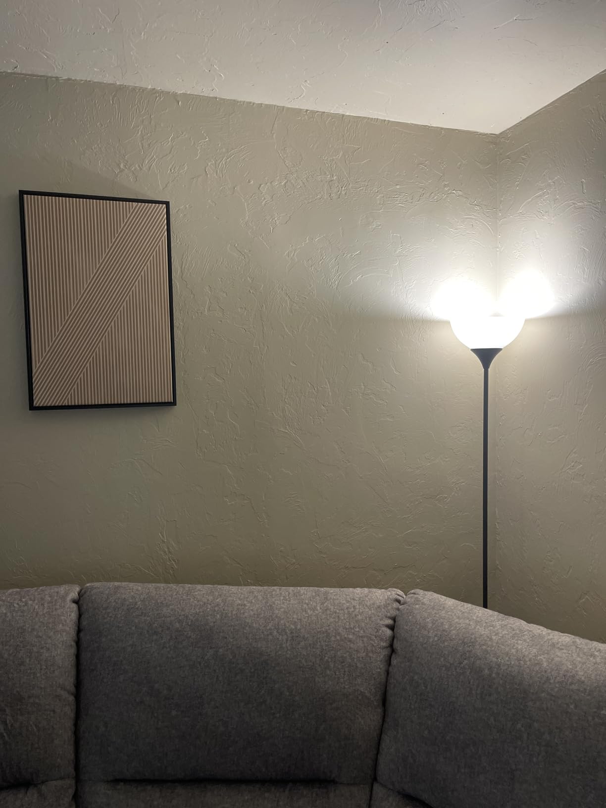 PESRAE Floor Lamp, Remote Control, Stepless Brightness & Color Temperature customer photo 2