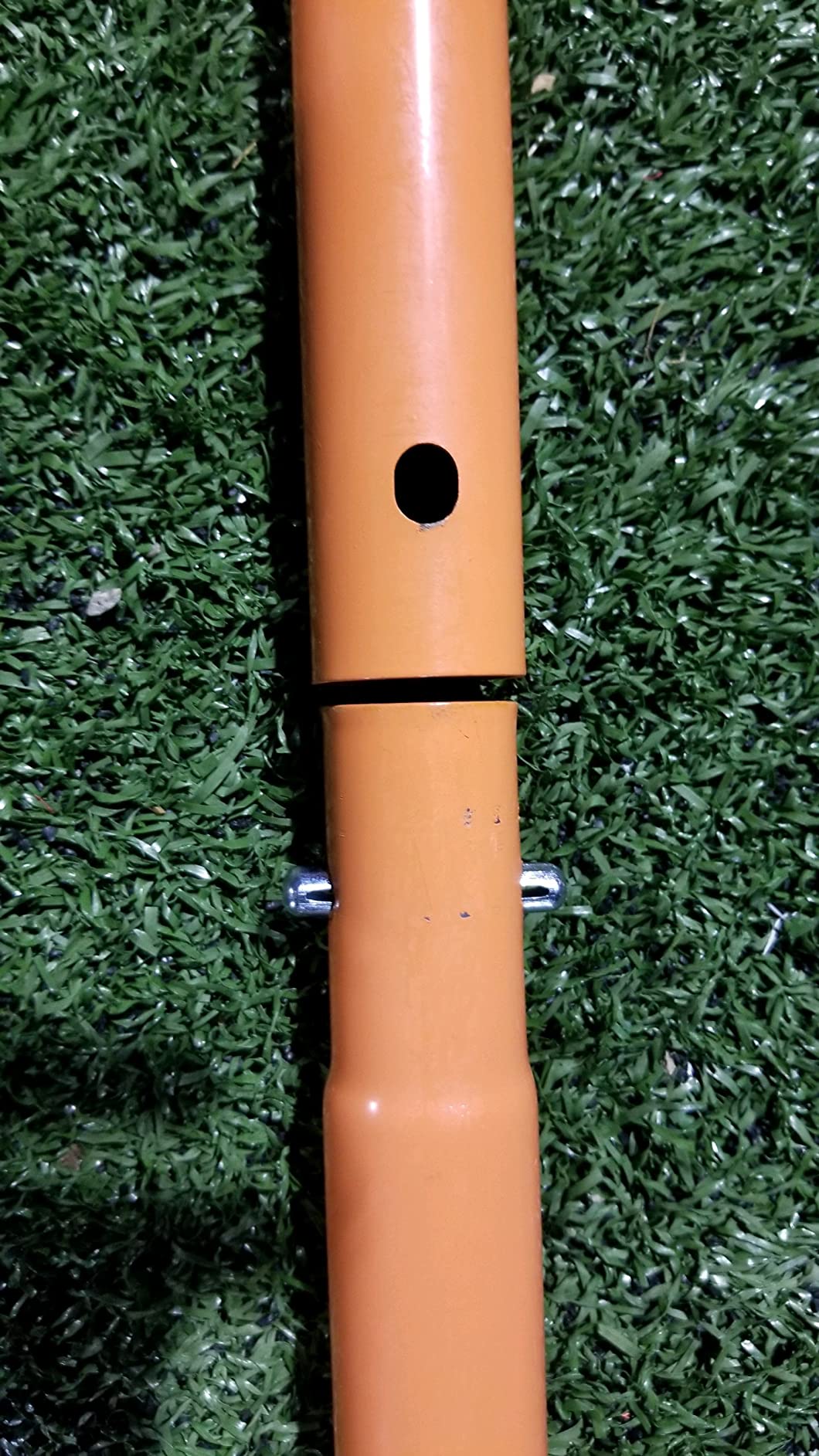 Gladiator Lacrosse Official Lacrosse Goal with a 6mm Net, Orange, 100% Steel Frame, 6 x 6-Foot, Standard, 72″ x 72″ customer photo 2