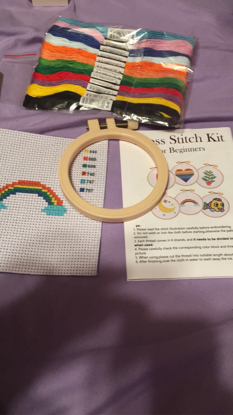 Pllieay Cross Stitch Beginner Kit for Kids 7-13 for Crafts, Christmas Gift customer photo 1
